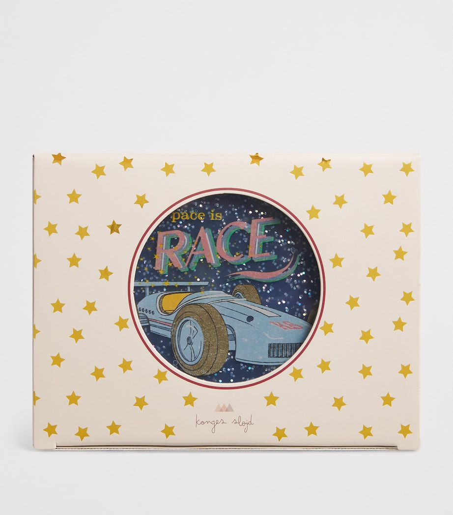 Glitter Race Car Lunch Box RACE Image 2