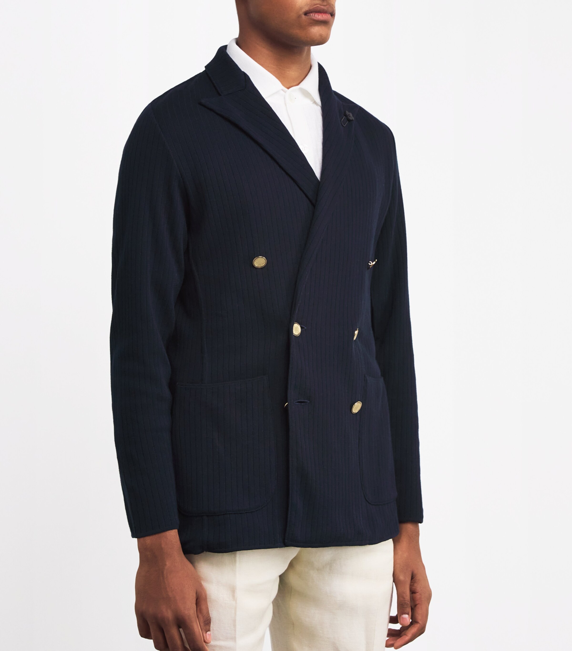 Cotton Double-Breasted Blazer 850 Image 3
