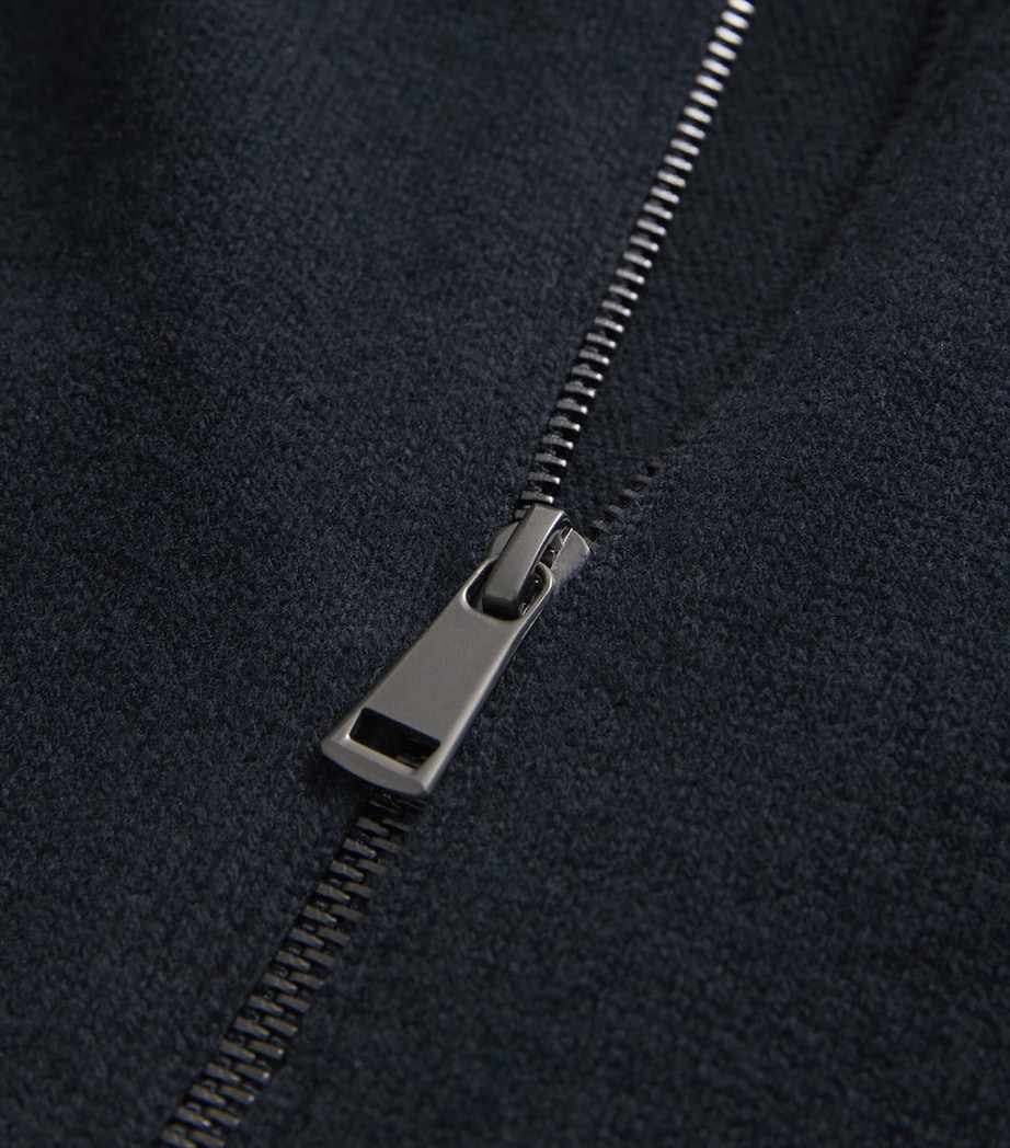 Wool Two-Way Zip Vest FORMAL NAVY Image 5