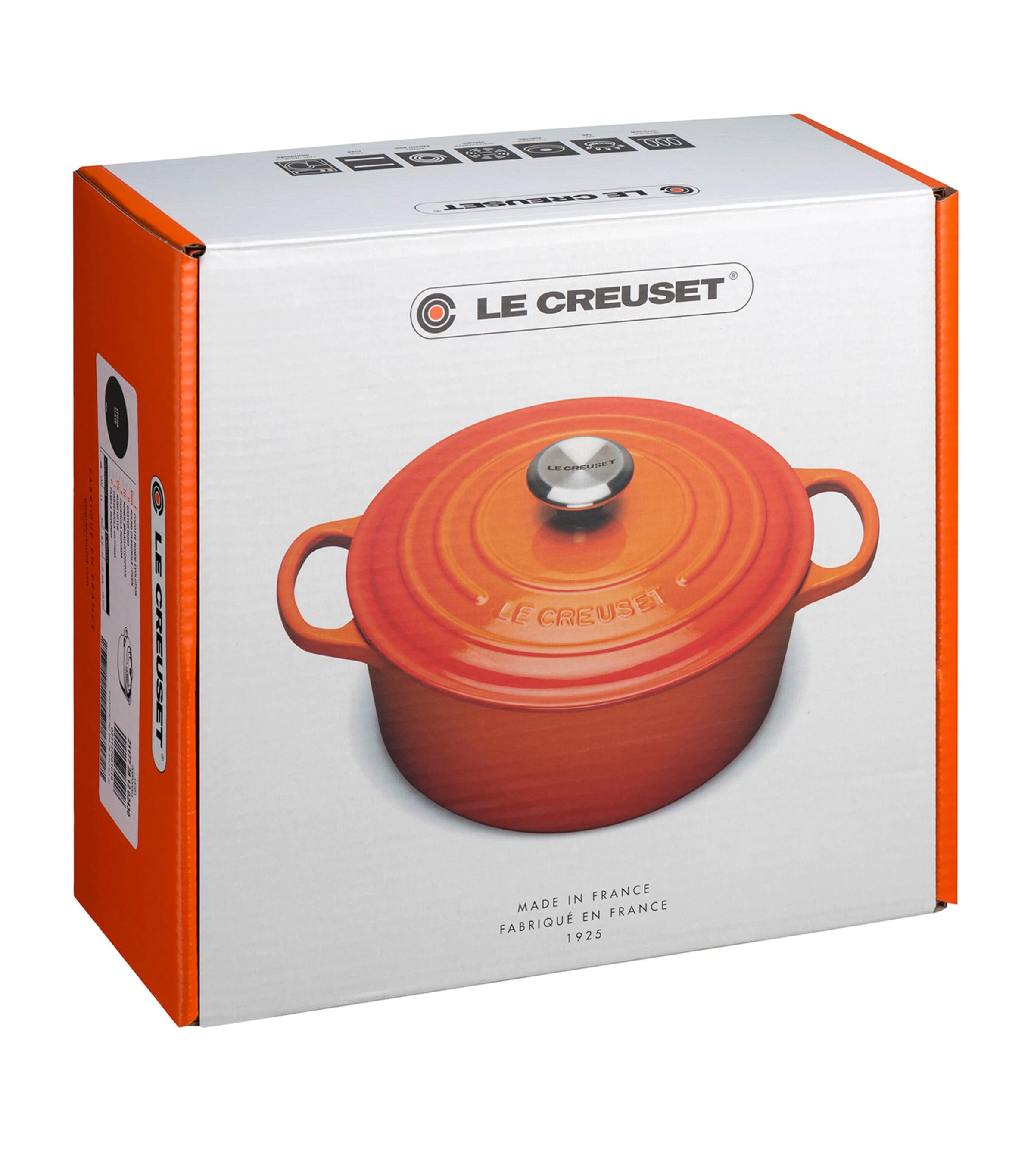 Le Creuset Cast Iron Round Casserole Dish (26cm) Volcanic Image 3