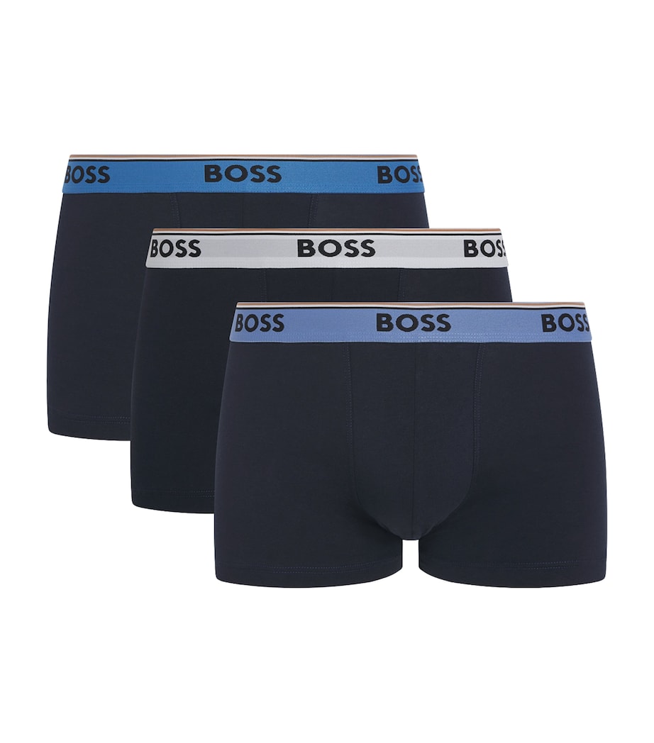 Stretch-Cotton Power Trunks (Pack of 3) BLACK004 Image 1