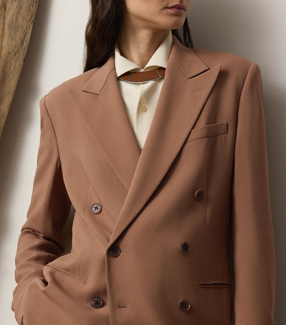 Double-Breasted Timothy Blazer LIGHT TOFFEE Image 4