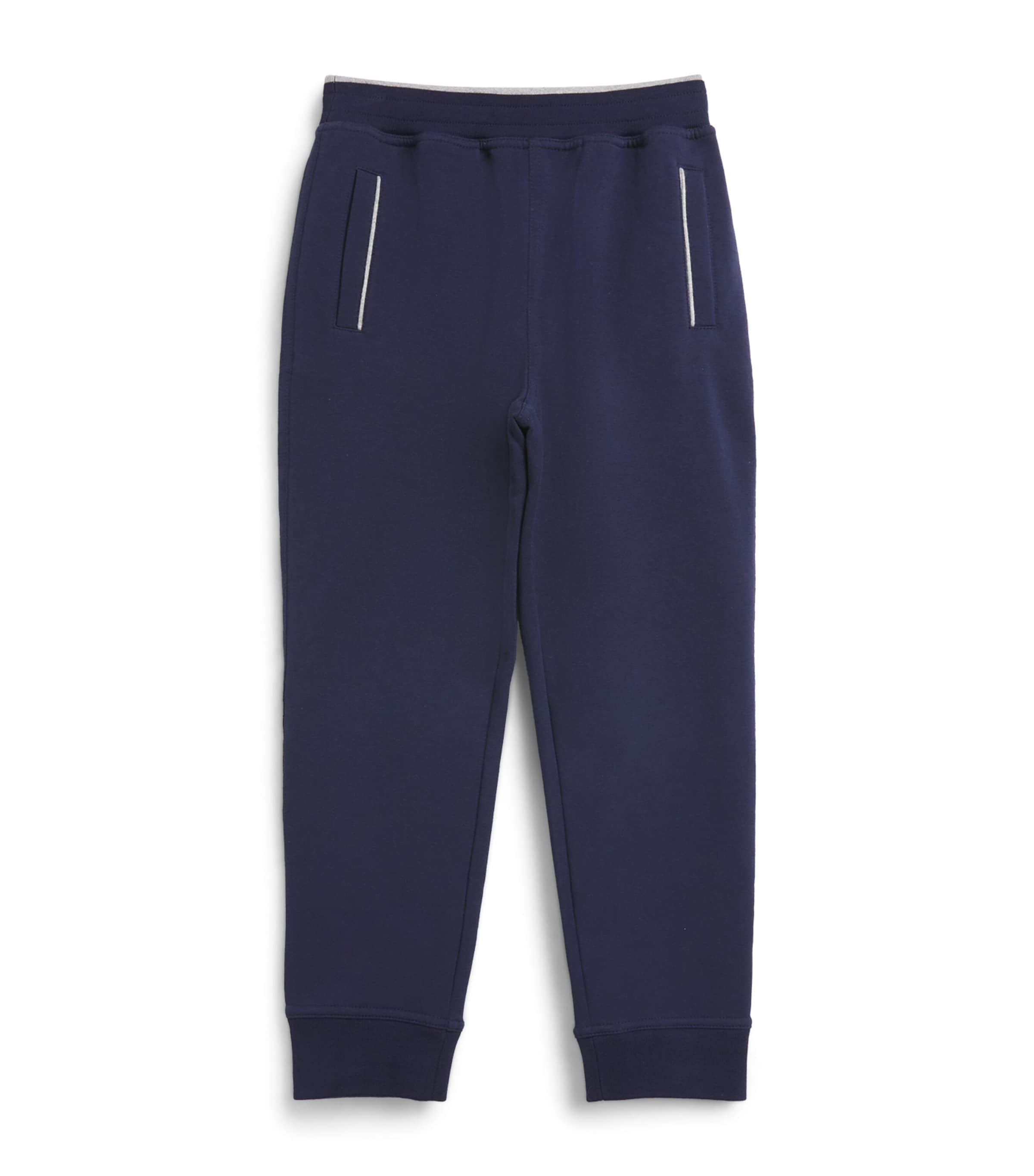 Stefano Ricci Kids Stretch-Cotton Embroidered-Logo Sweatpants (4-16 Years) Blue Image 1
