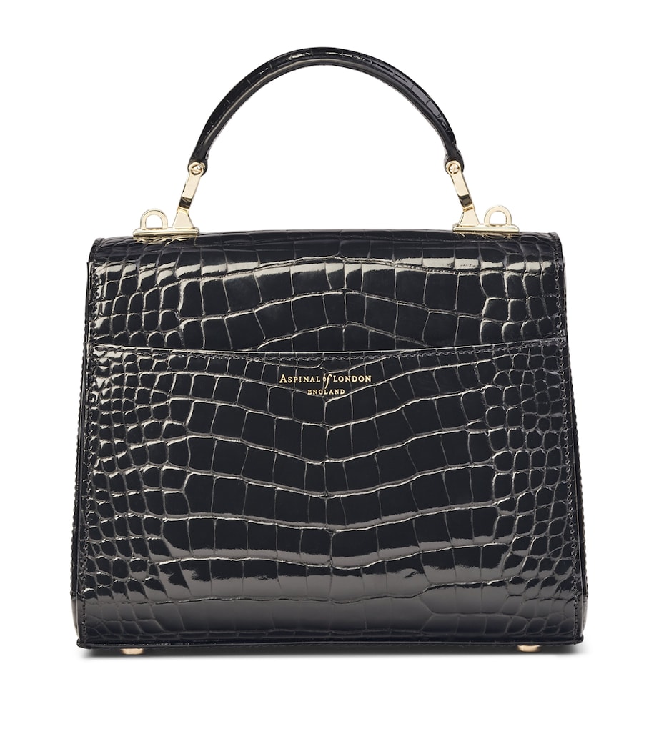 Leather Mayfair Top-Handle Bag BLACK Image 4