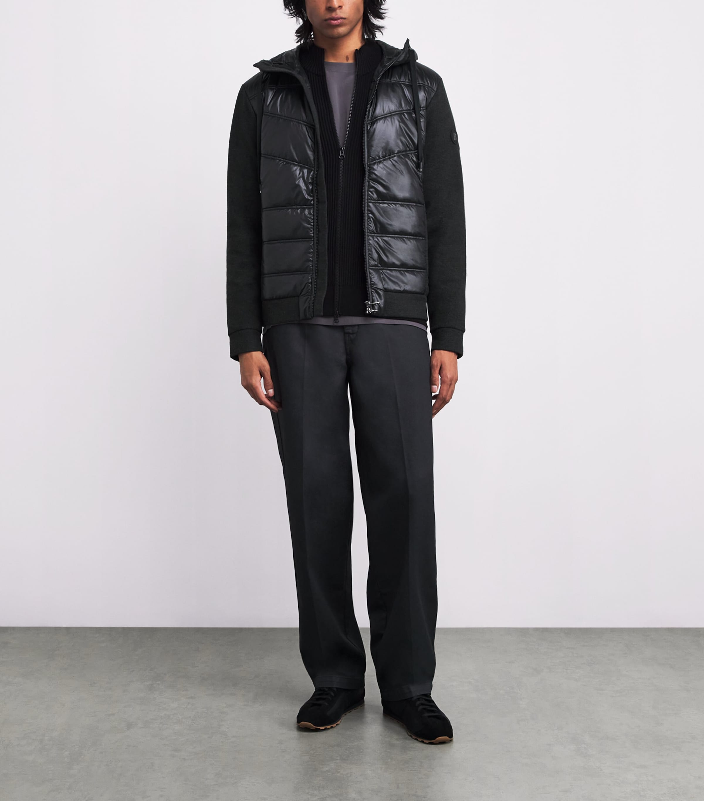 Hybrid Joshua Padded Jacket 021-ANTHRA MELANGE Image 2