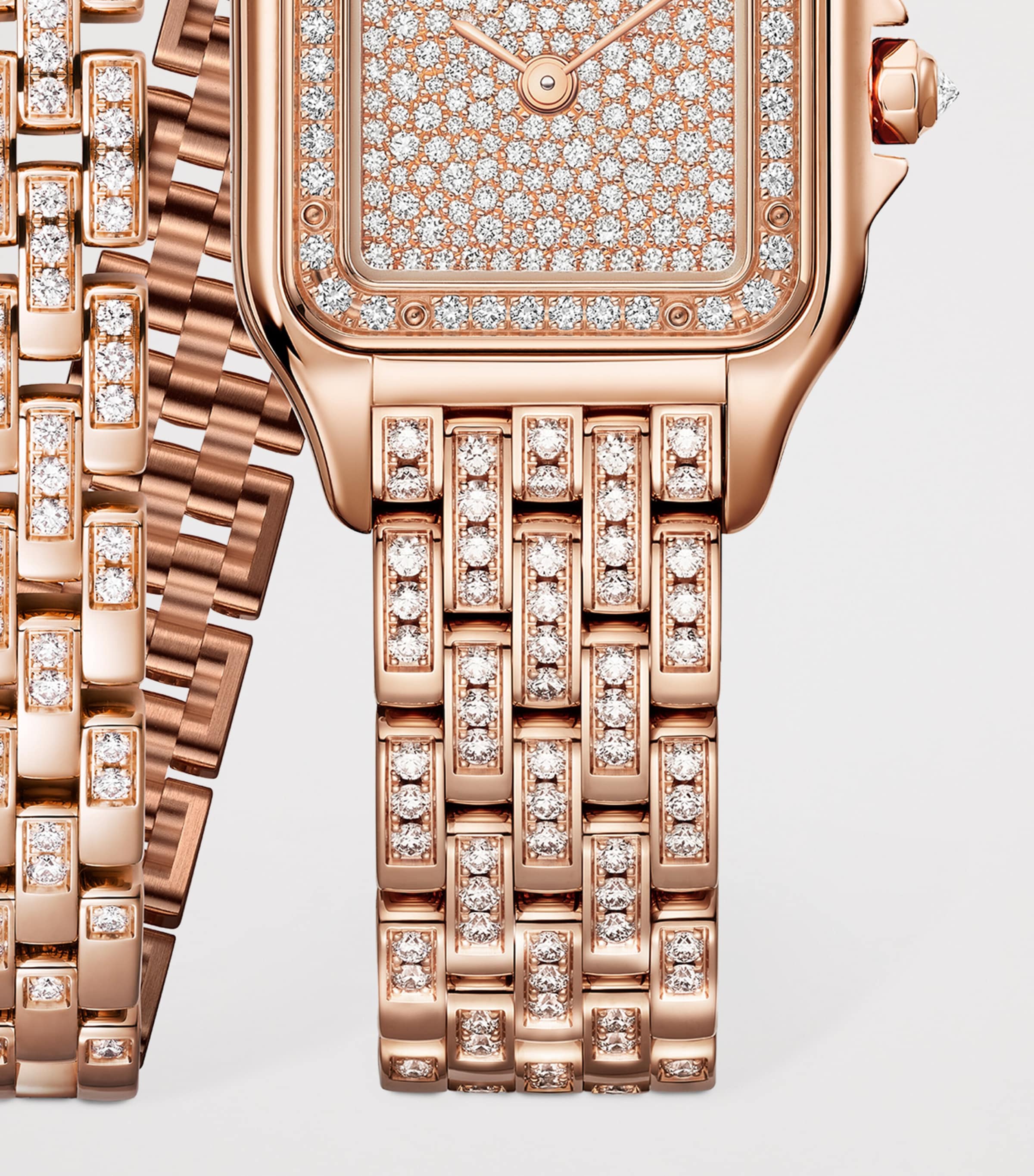 Rose Gold and Diamond Panthère de Cartier Watch 22mm ROSE GOLD Image 2