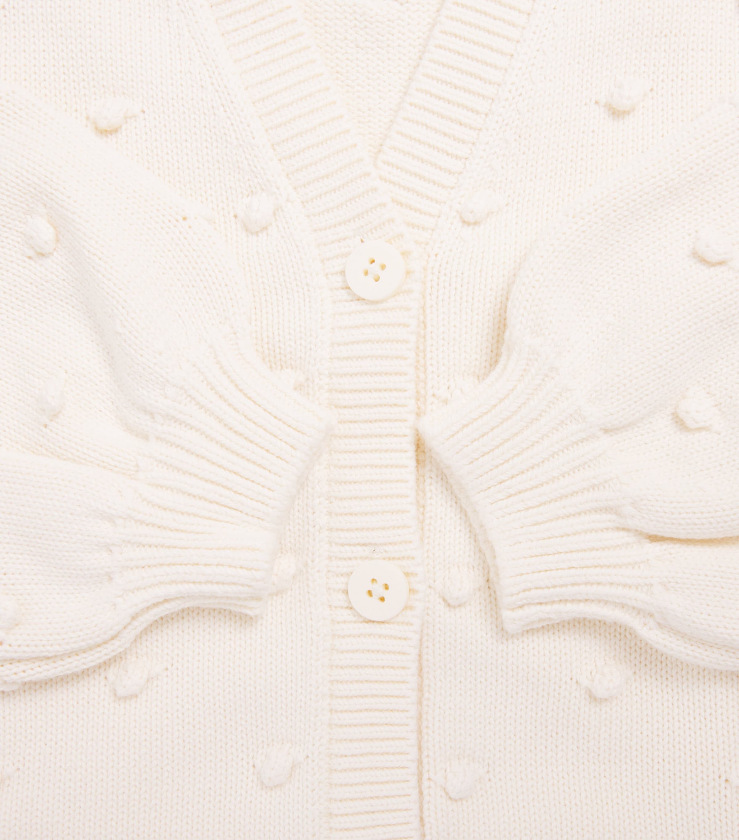 Stella McCartney Kids Knitted Cardigan (3-14 Years) Ivory Image 2