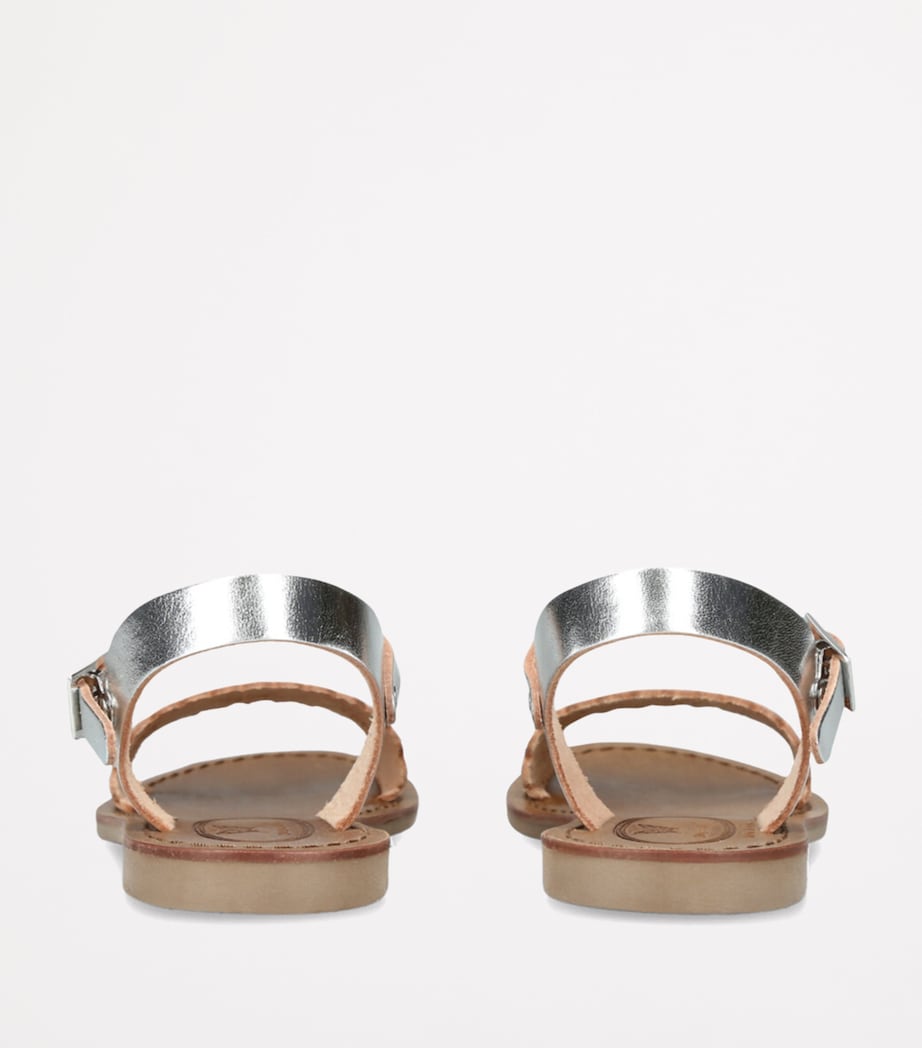 Leather Anais Sandals SILVER Image 2