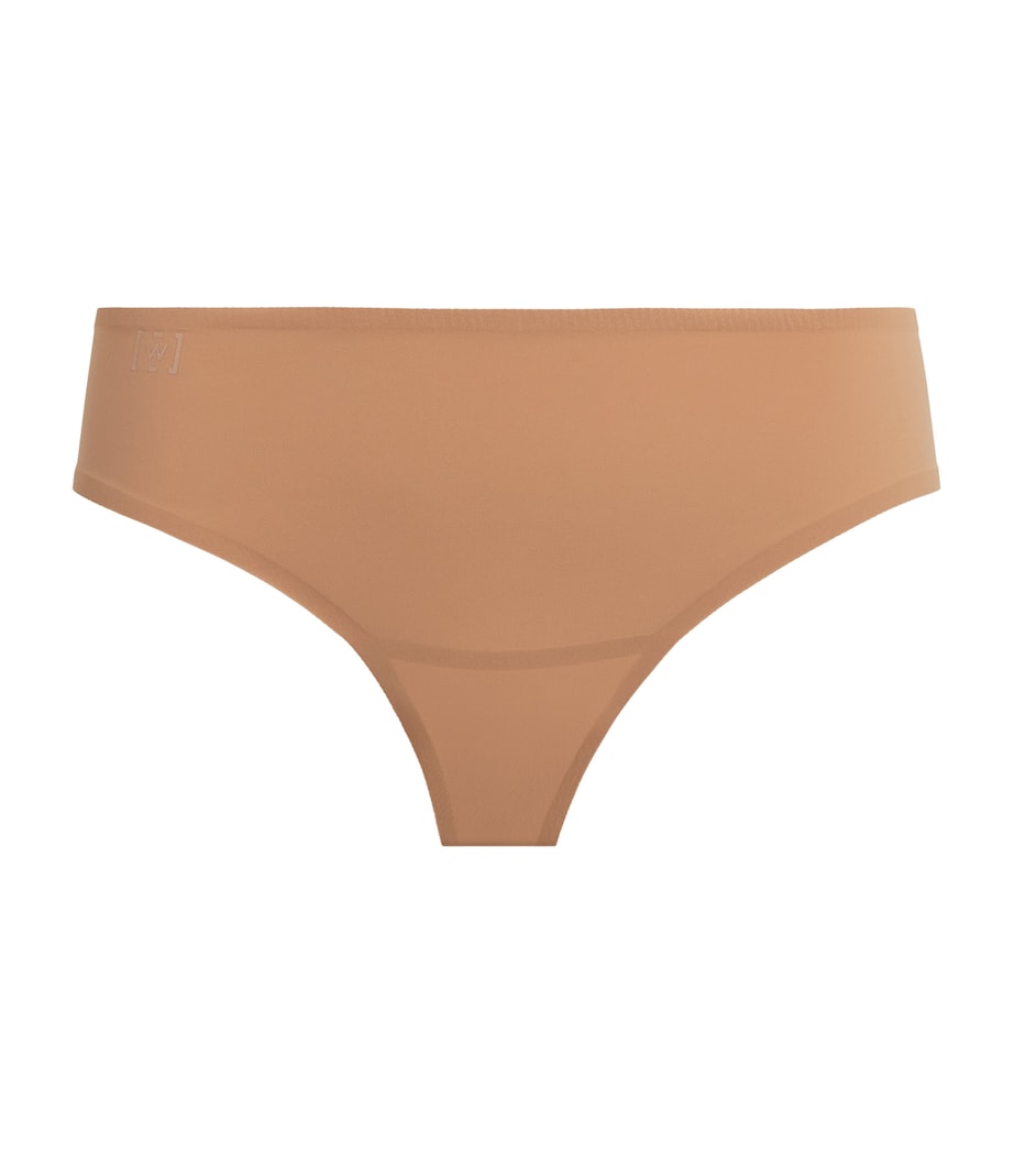 Wolford Womens Pure Thong Fairly Light Image 1