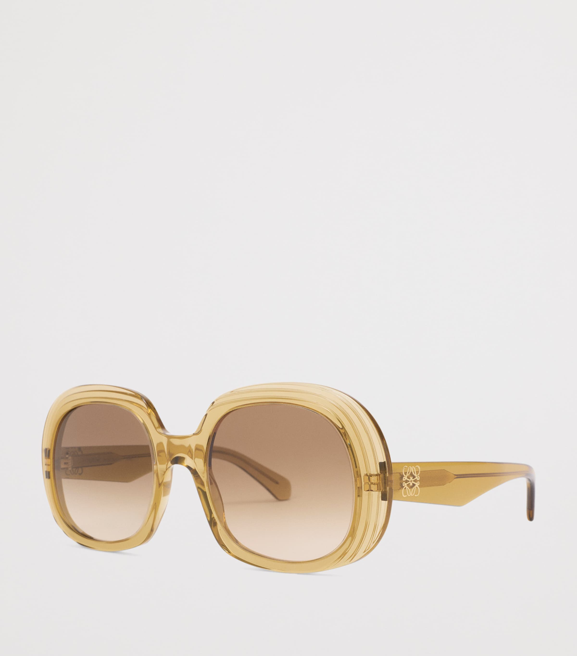 LOEWE Square Steps Sunglasses Transparent Olive Image 2