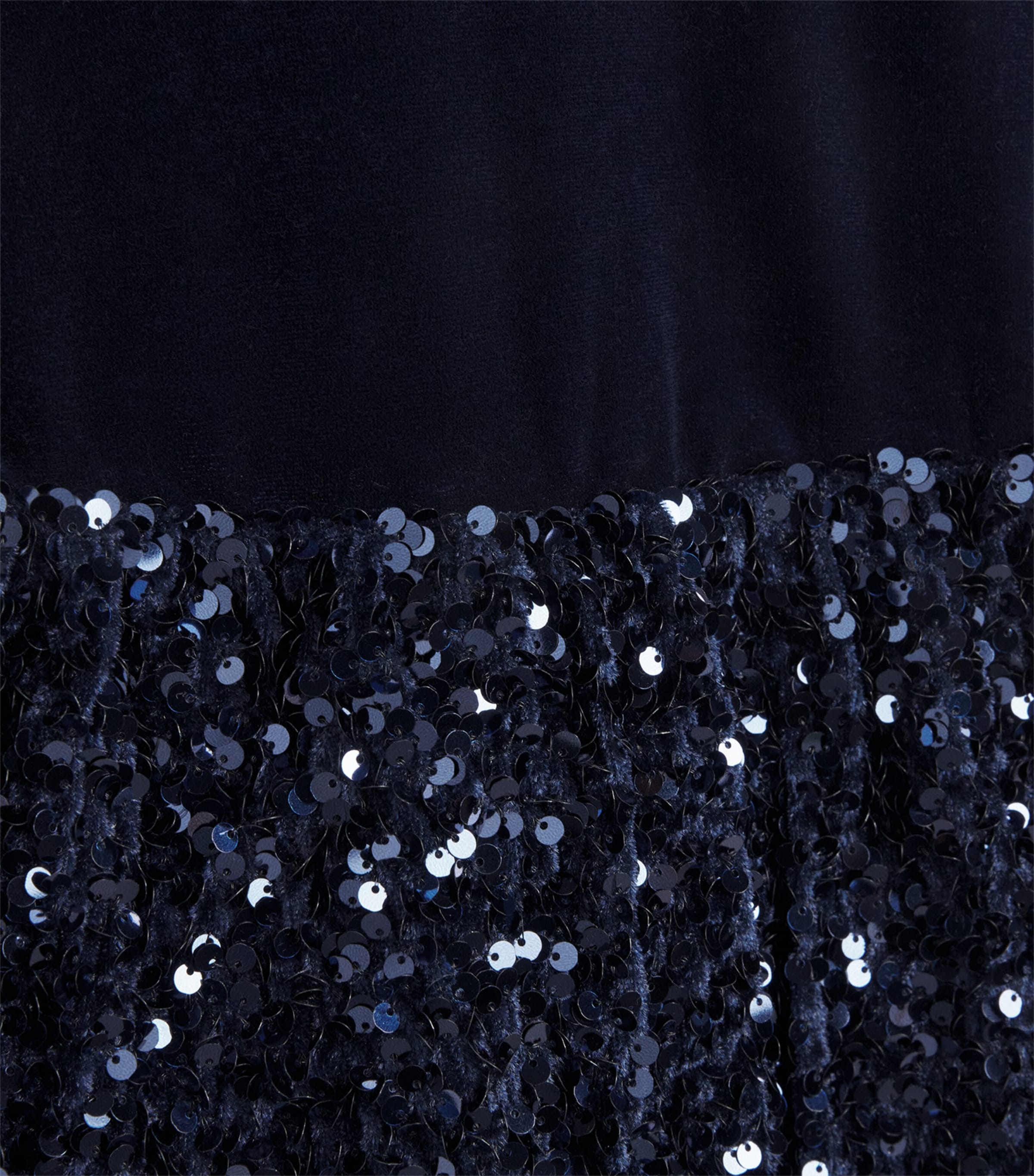 Velvet-Sequin Andi Bubble Dress (4-10 Years) NAVY Image 3
