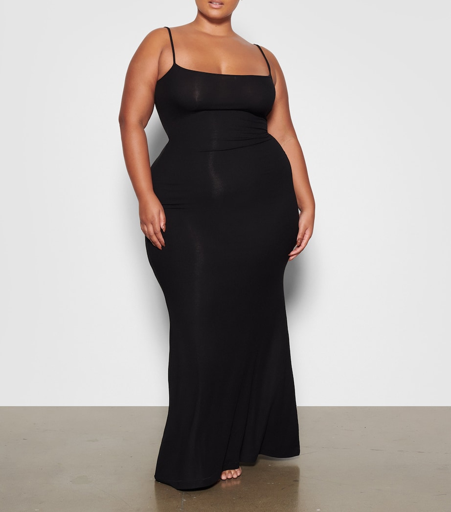 Soft Lounge Long Slip Dress ONYX Image 6