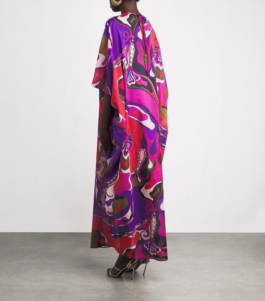 Cotton Kaftan Maxi Dress 017/MULTICOLOR Image 4
