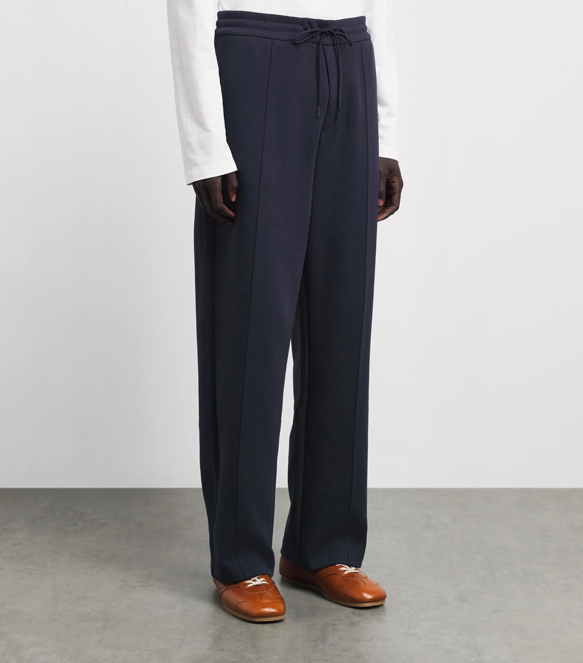 Polo Ralph Lauren Mens Pintuck Polo Pony Sweatpants Aviator Navy Image 4