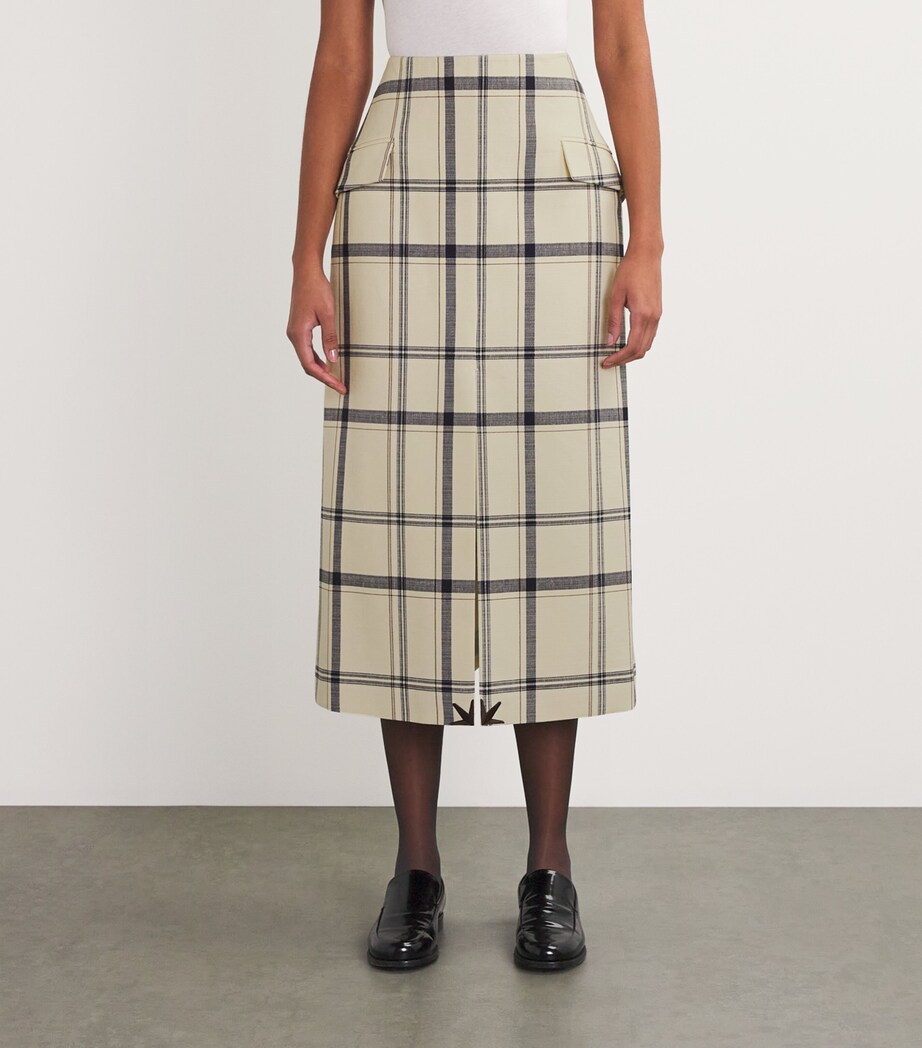 Corelia Check Midi Skirt MCRMCREAM/BLCK CHECK Image 3