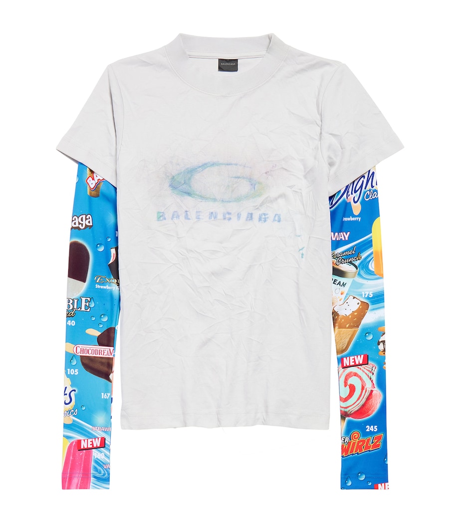 Double-Sleeved Logo T-Shirt 9059 Image 1