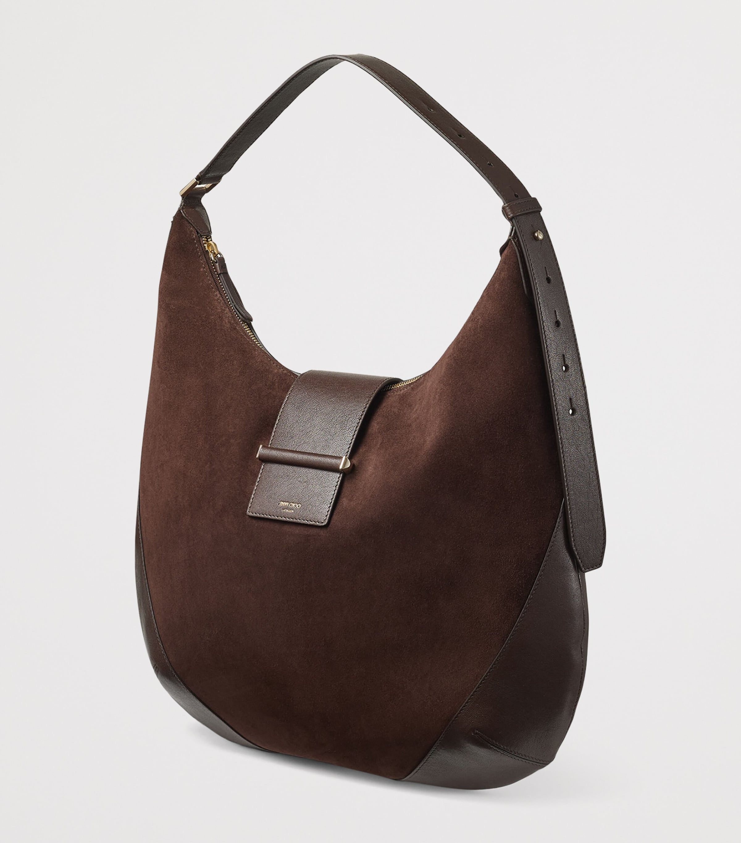 Medium Bar Suede Shoulder Bag CHOCOLATE/CHOCOLATE/ Image 3