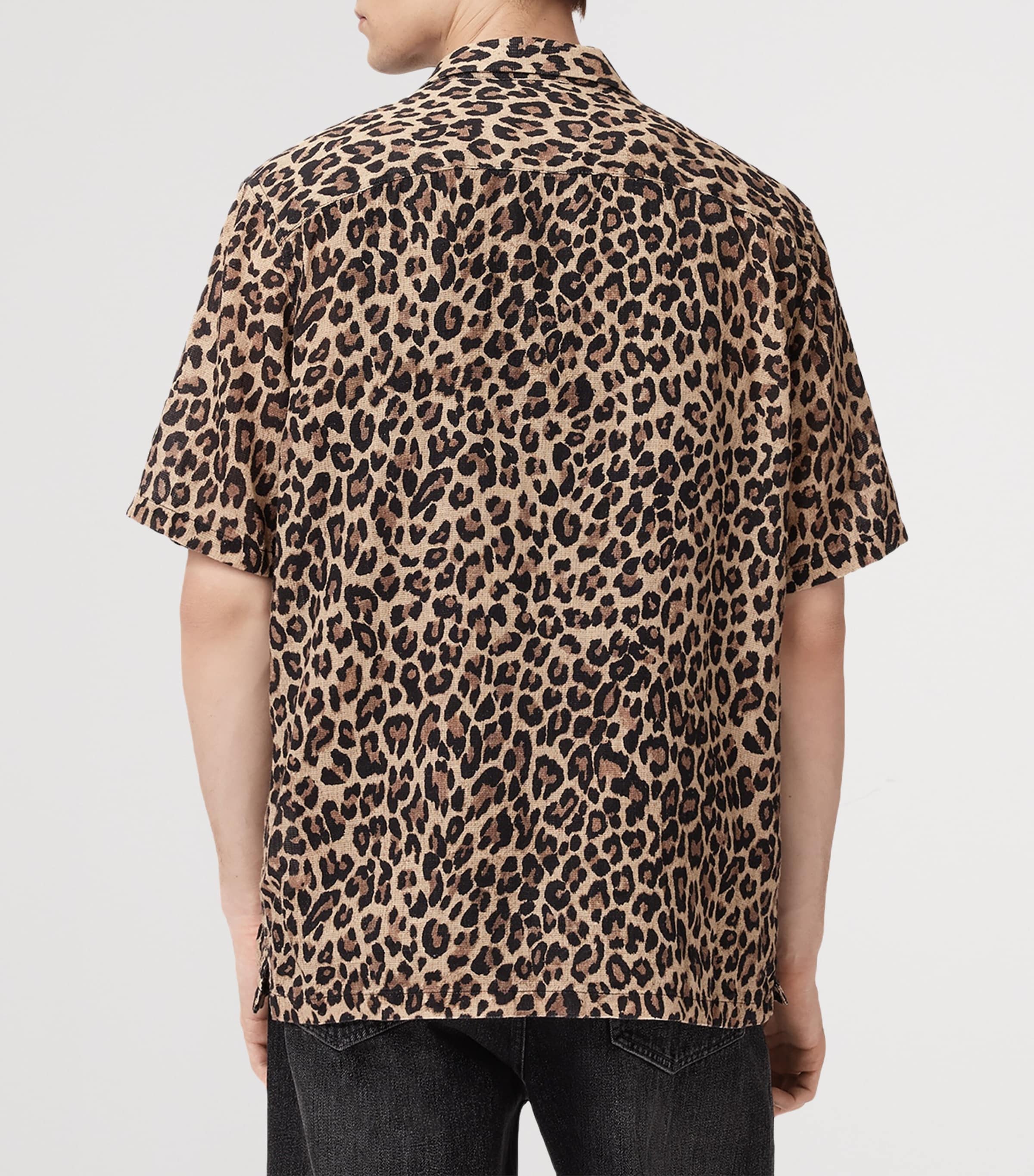 Short-Sleeve Leopardone Shirt BRONZE BROWN Image 6