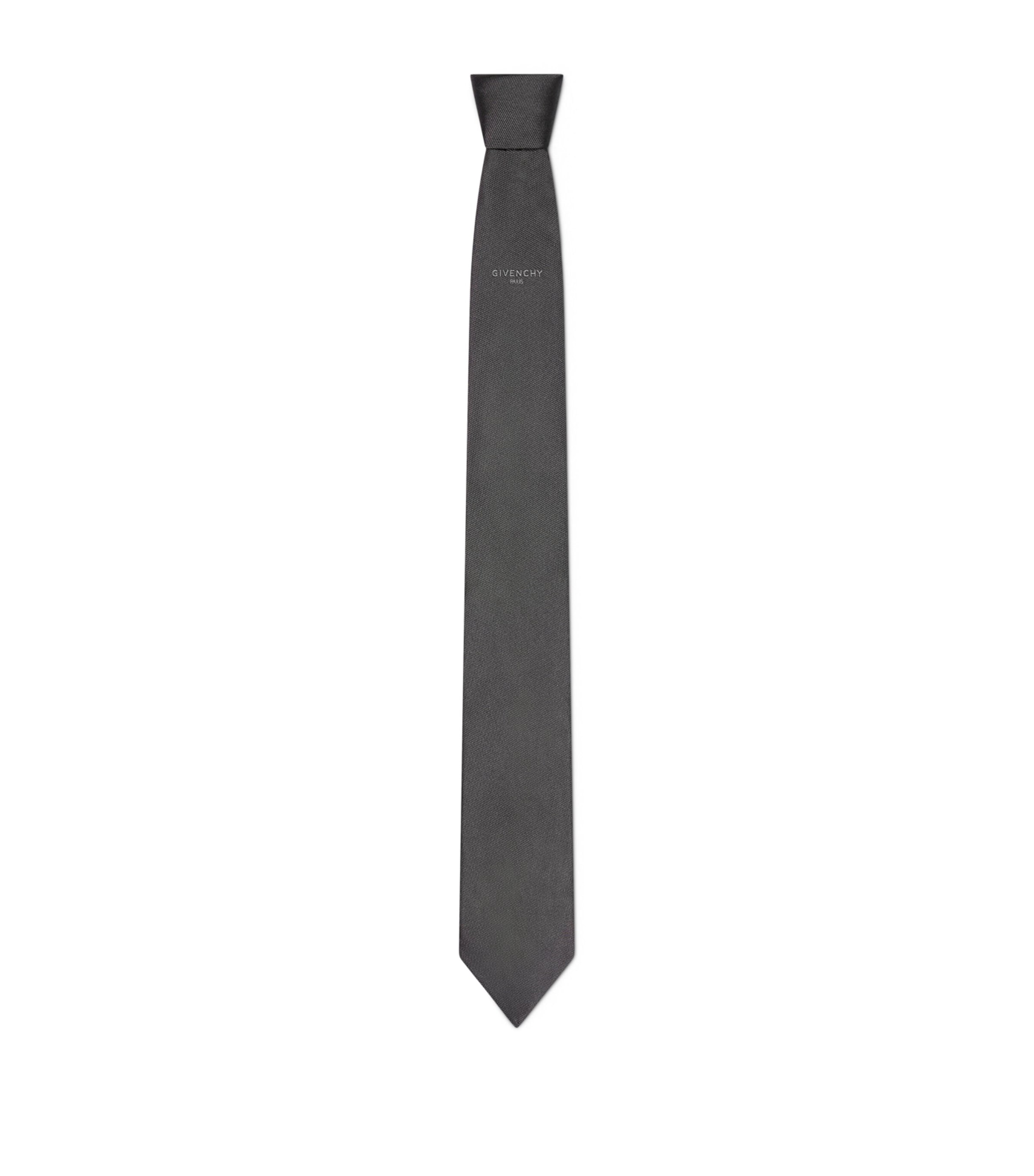 Silk Logo Tie MEDIUM GREY Image 1