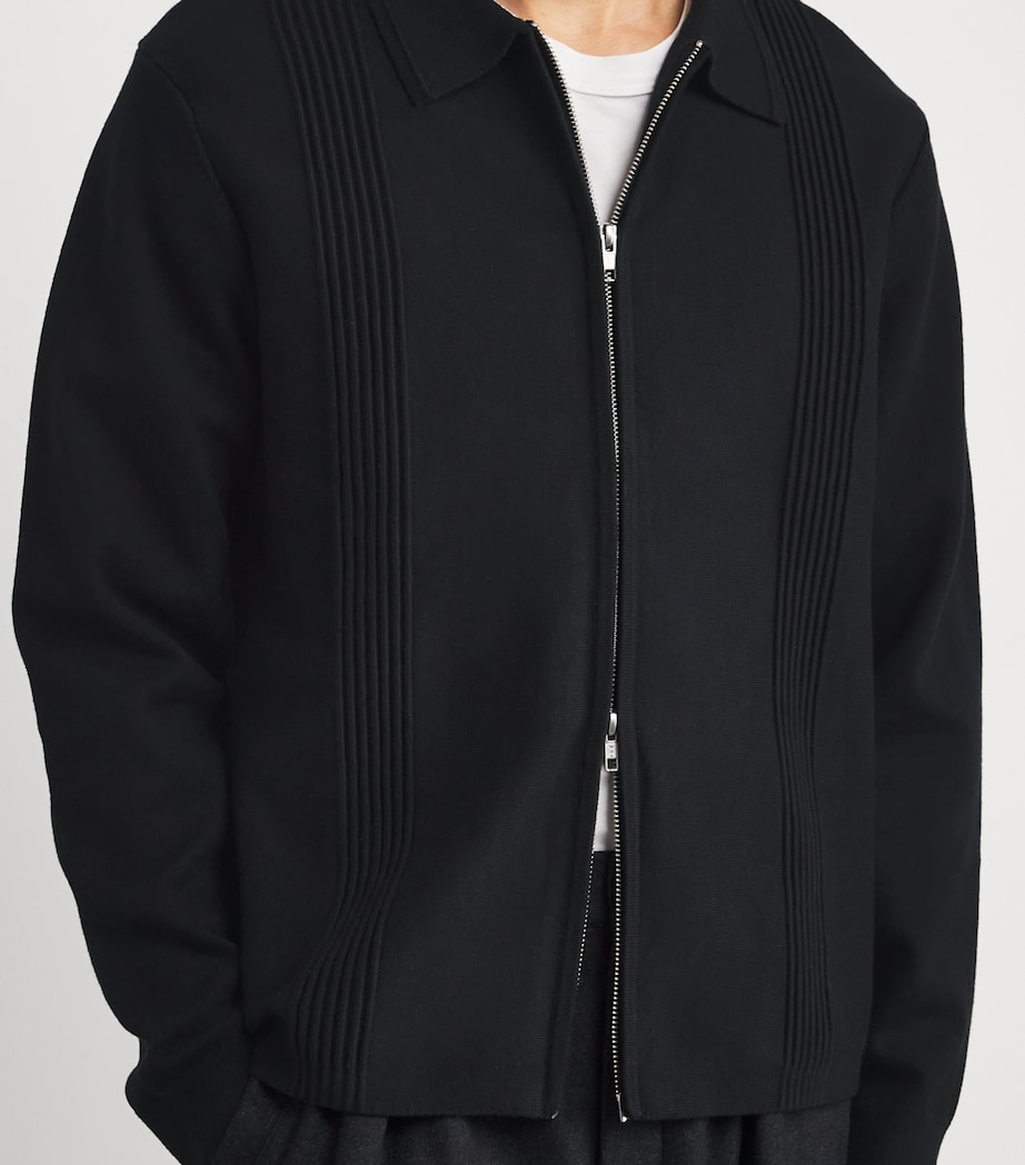 Cotton-Cashmere Lennox Shirt Jacket BLACK Image 6