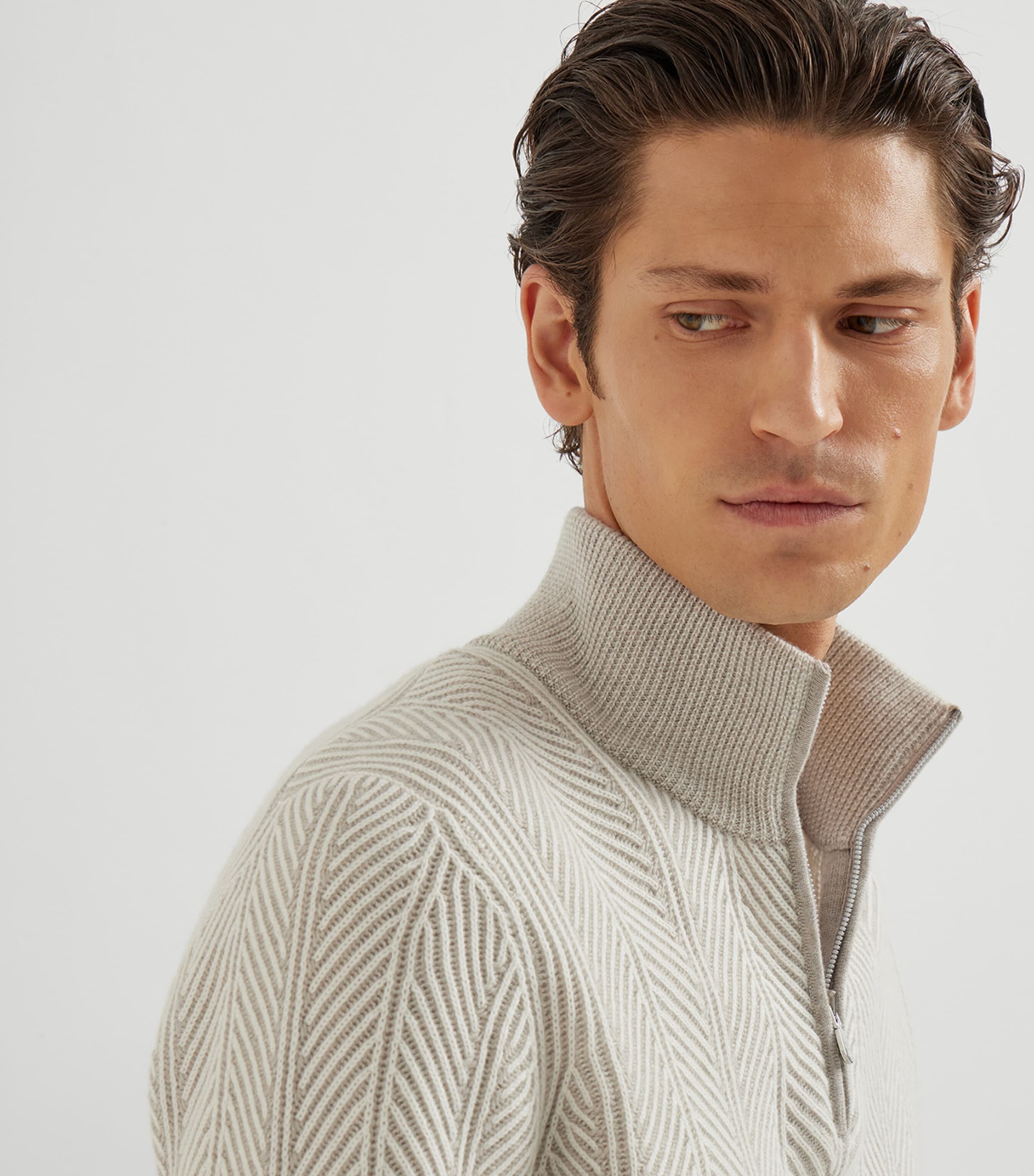 Cashmere Quarter-Zip Sweatshirt CFZ60 Image 6