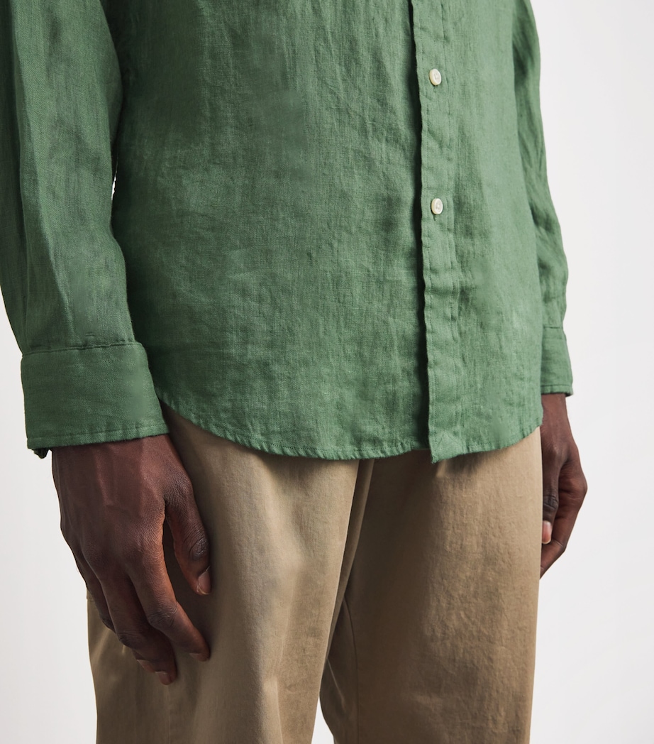 Linen Custom Fit Shirt NATURAL Image 6