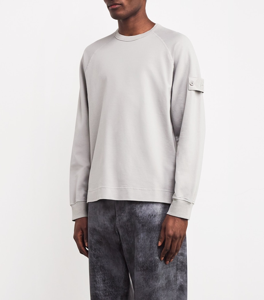 Stretch-Cotton Ghost Sweatshirt V0064/DUST Image 3