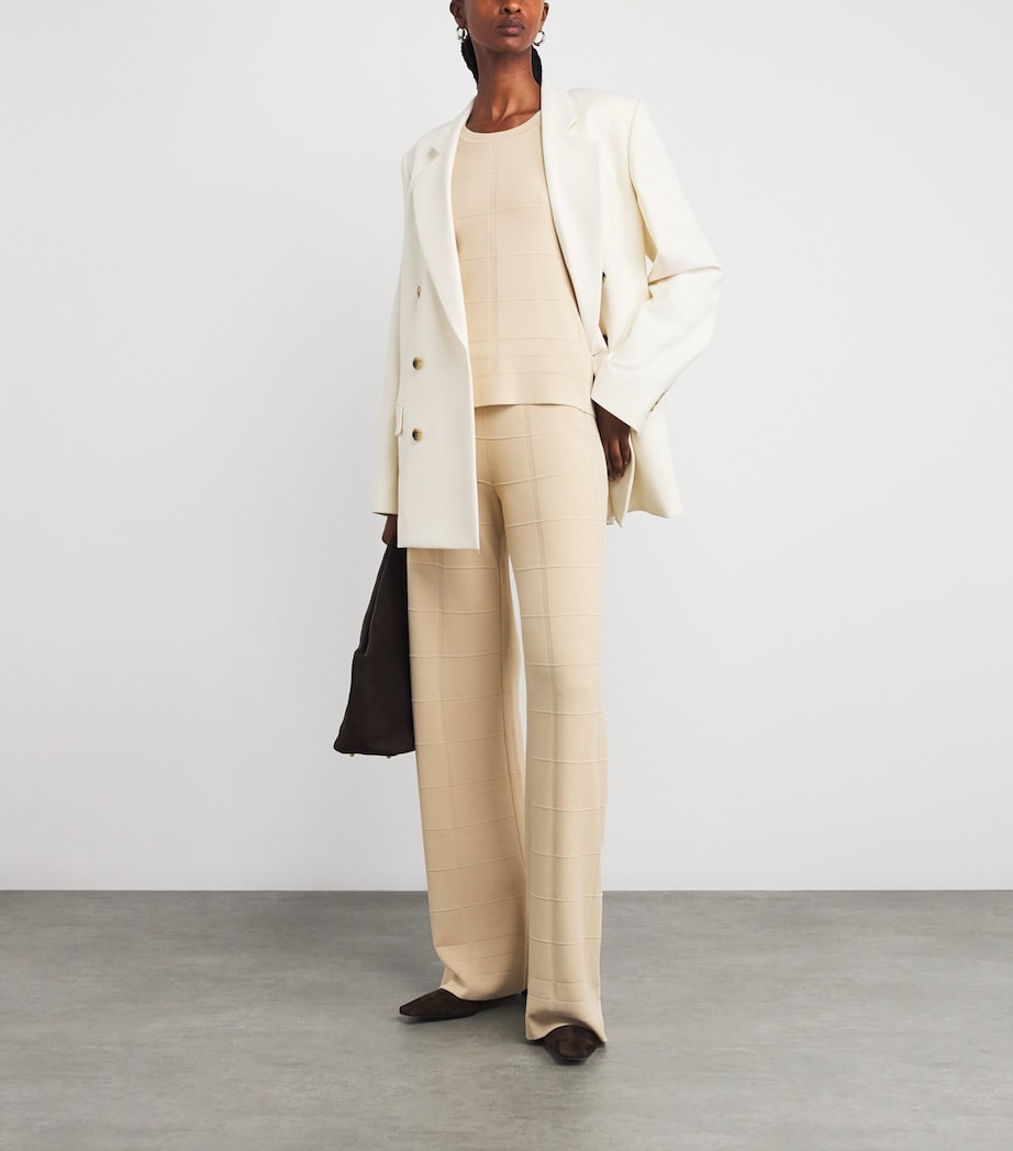 Grid Knit T-Shirt AFFOGATO Image 2