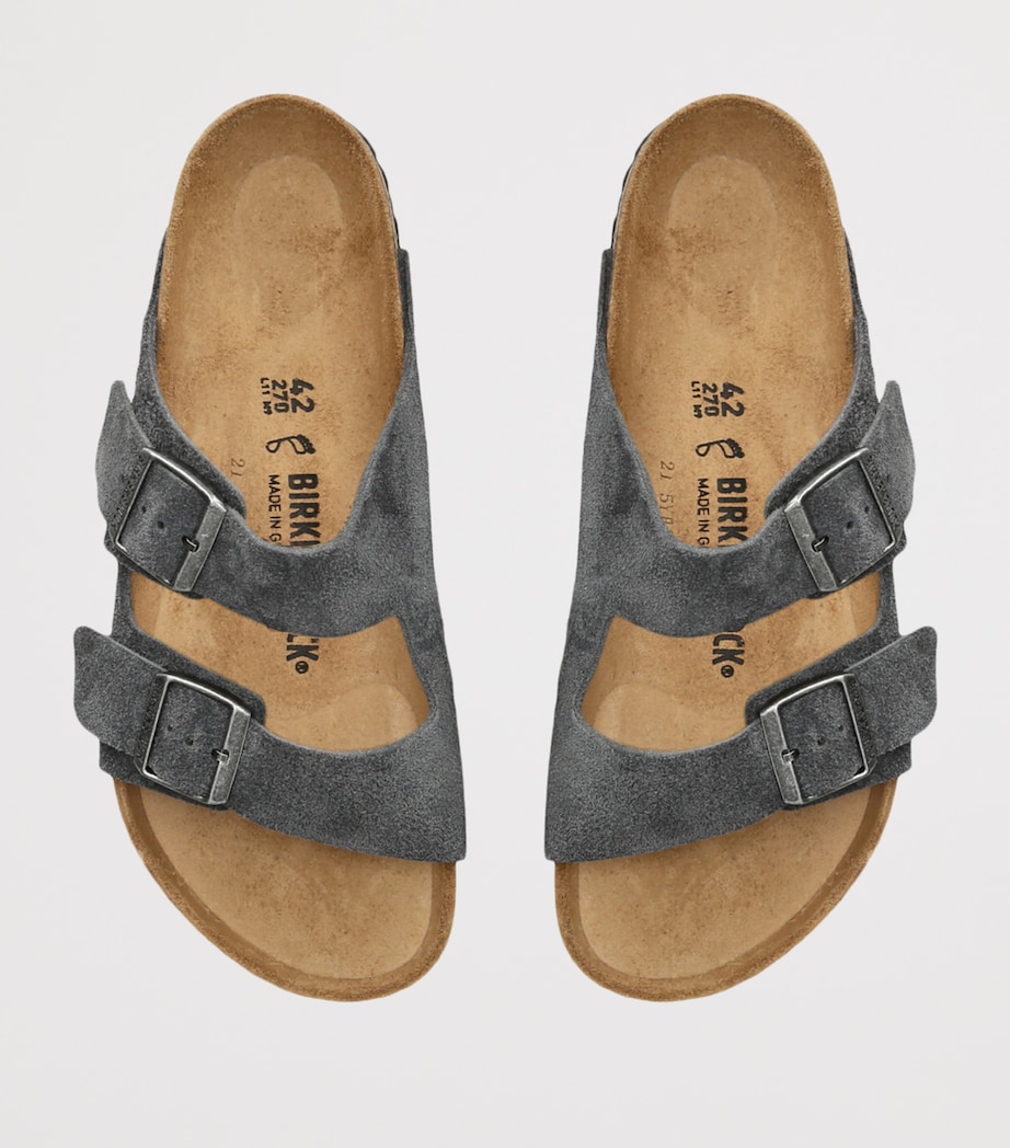 Birkenstock Suede Arizona Sandals Grey/dark Image 4