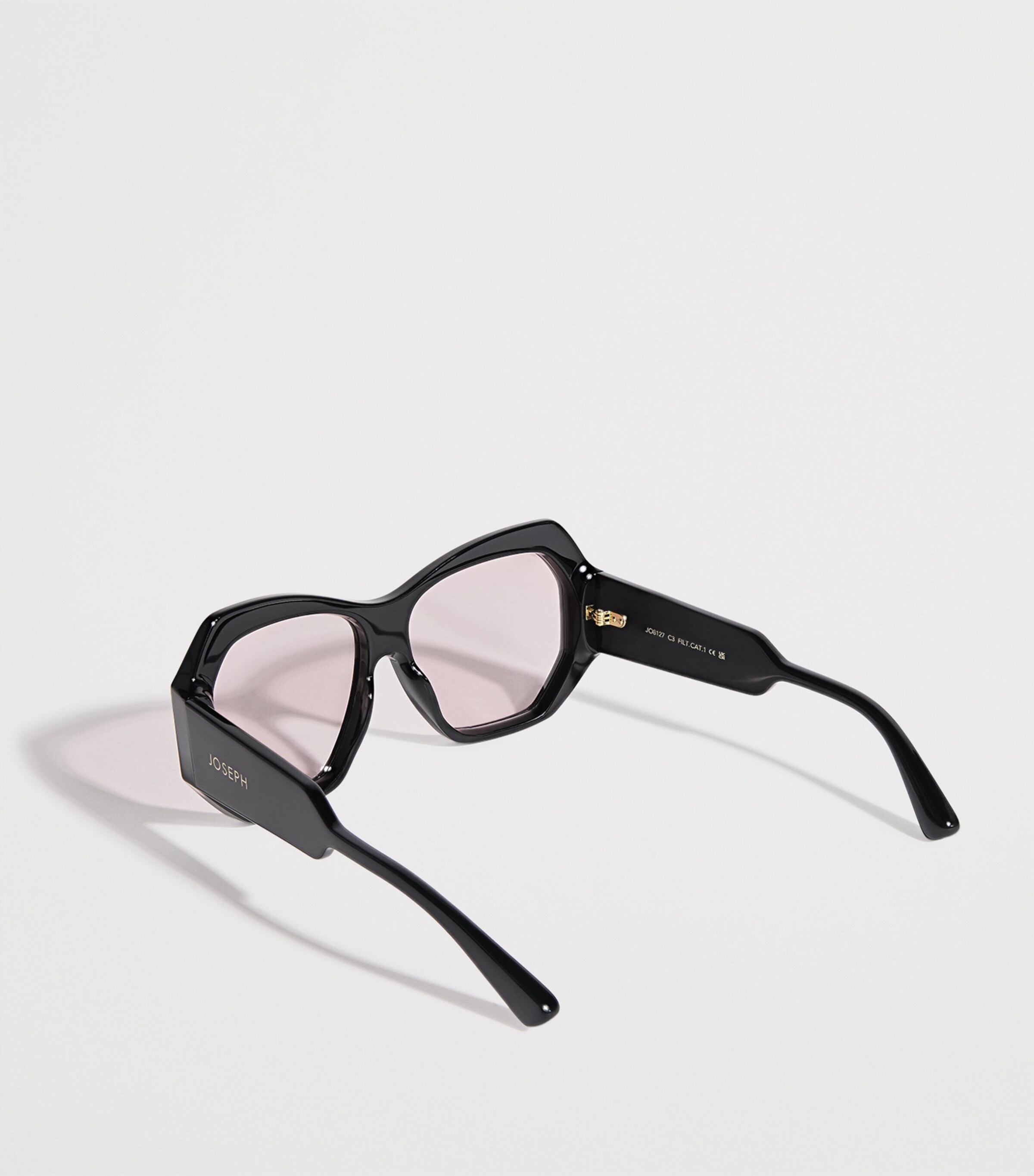 Joseph Butterfly Slima Sunglasses Black Image 3