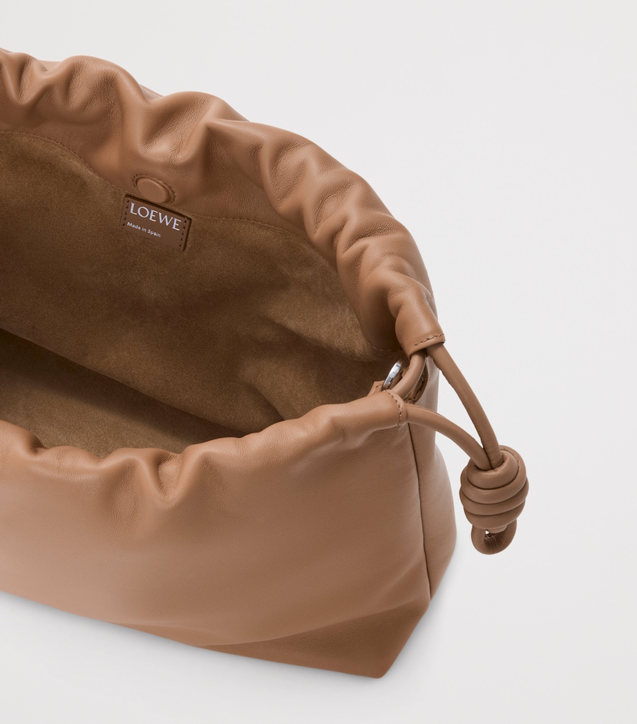 Large Leather Flamenco Shoulder Bag MOCHA Image 9