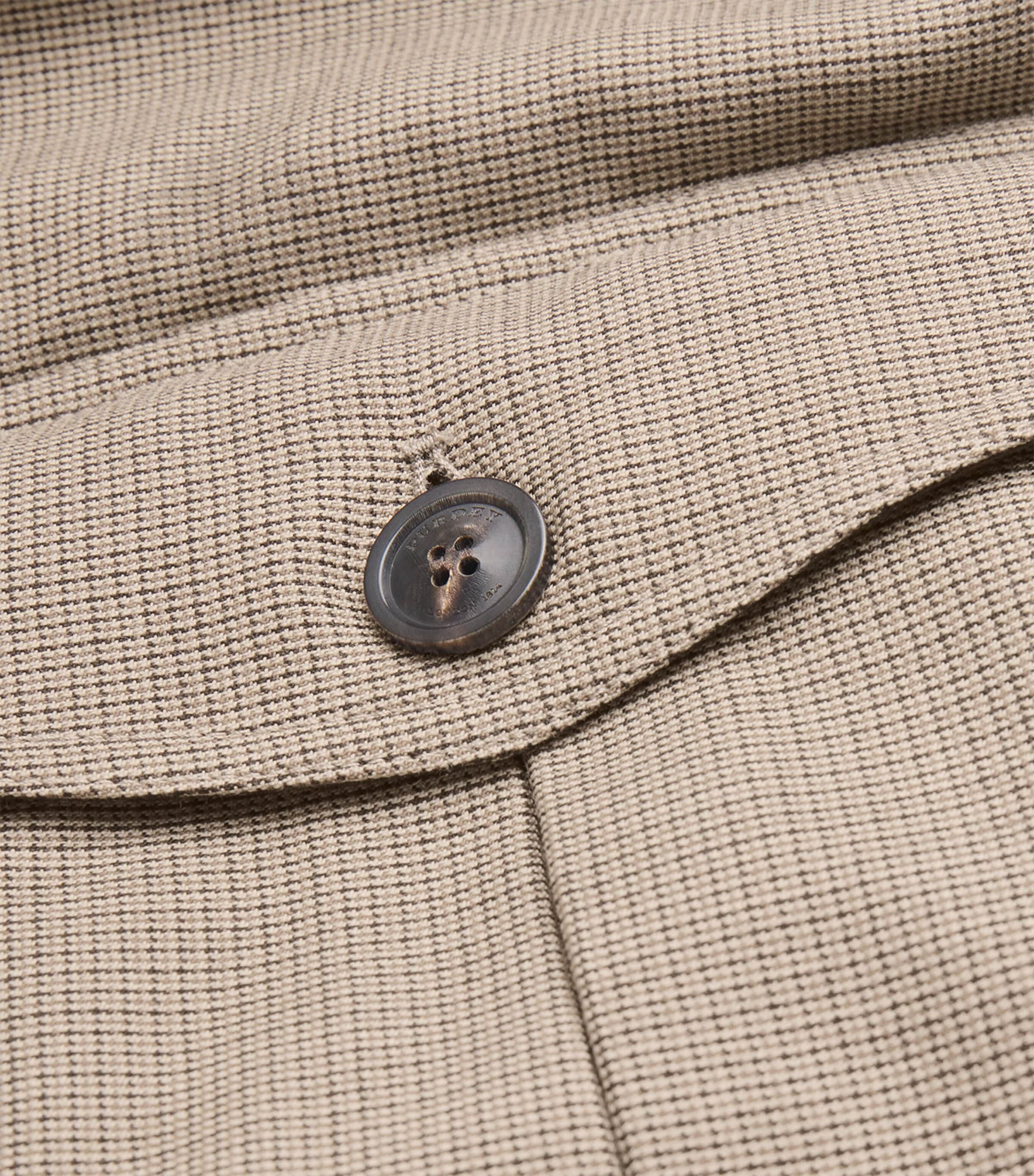 Lambswool Check Rothbury Gilet DARK PEPPERCORN Image 5