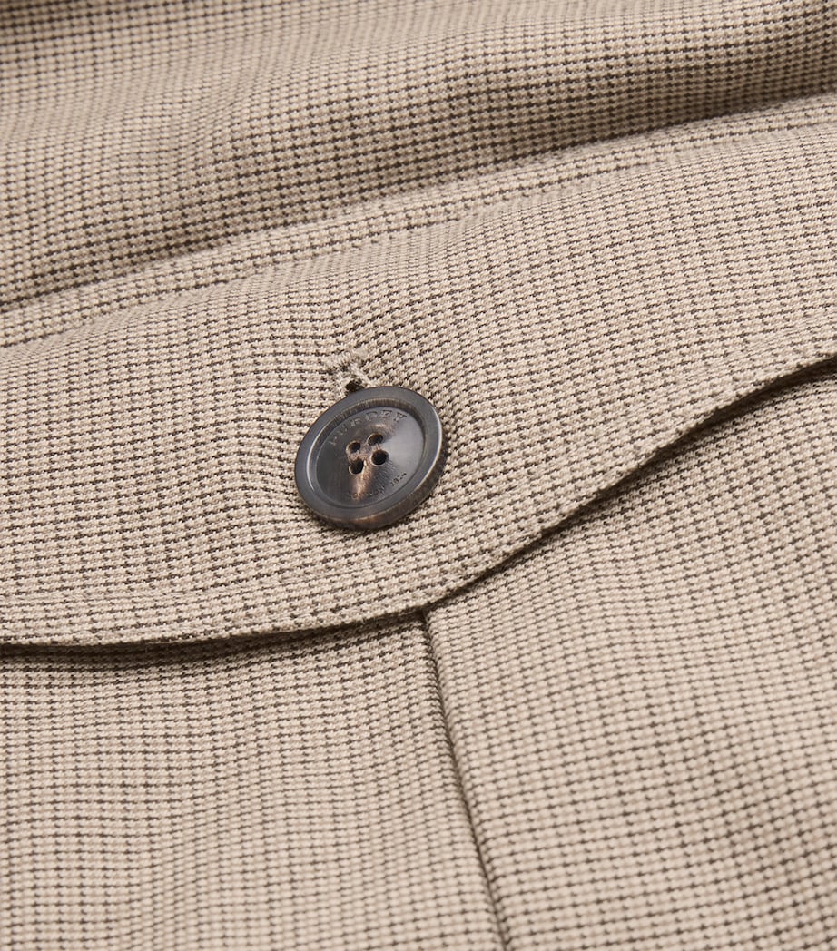 Lambswool Check Rothbury Gilet DARK PEPPERCORN Image 5