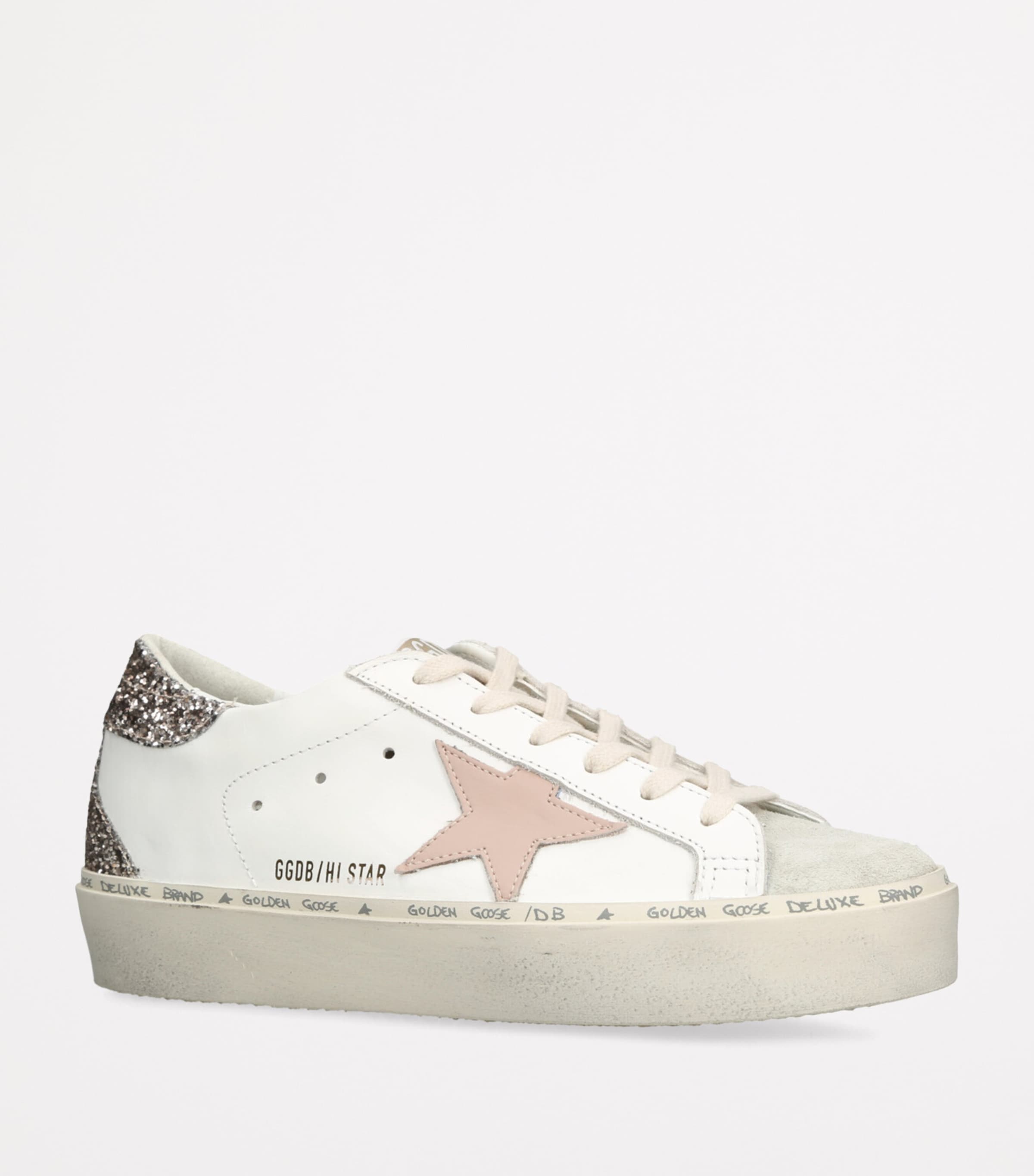 シューズ・サンダルその他 Golden  Hi Star Sneakers desert/cream colour in suede Golden Goose Suede Hi Star Sneakers | Harrods US