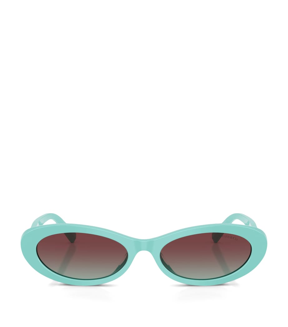 Tiffany & Co. Acetate Oval TF4250 Sunglasses Blue Image 1