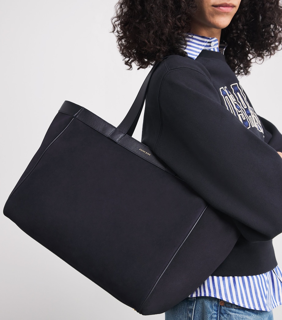 Medium Suede Rio Tote Bag NAVY SUEDE Image 2