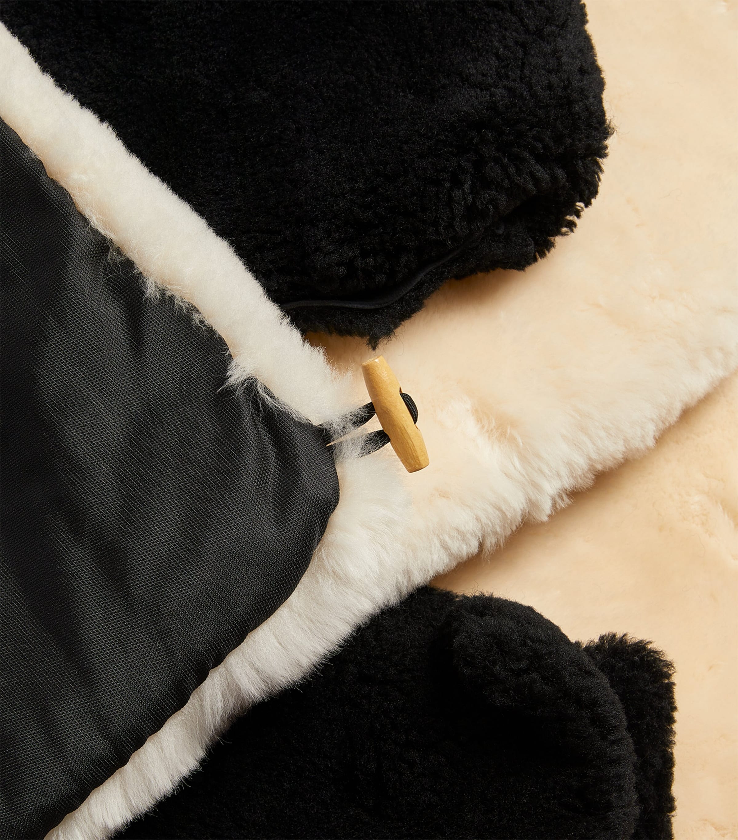 Binibamba Sheepskin Buggy Kit Milk Image 3