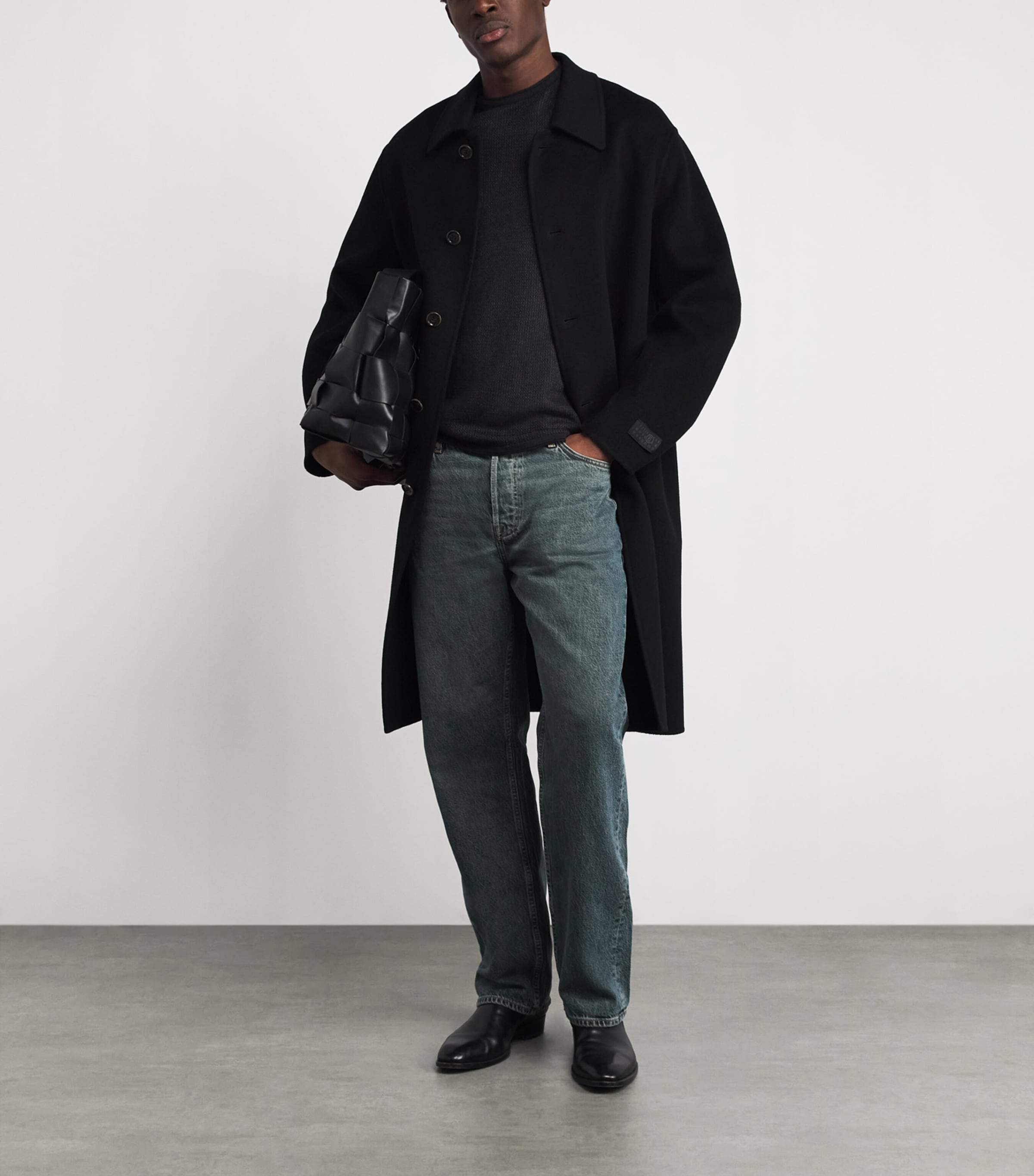 Wool-Blend Gregory Sweater BLACK Image 2