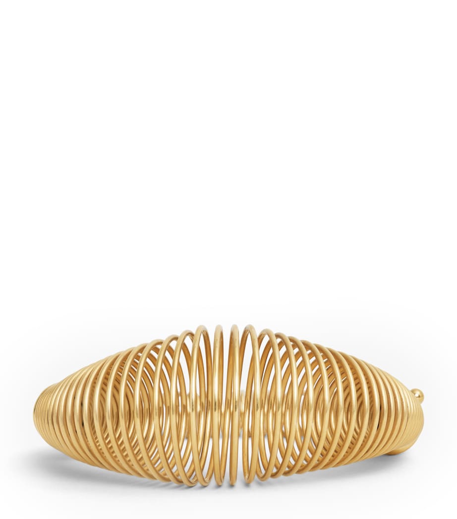 Alaïa Gold-Tone Spiral Bracelet Or Image 1