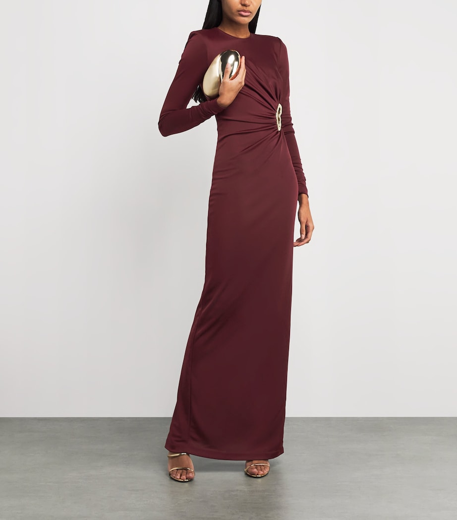 Cut-Out Mischa Maxi Dress WINE Image 2