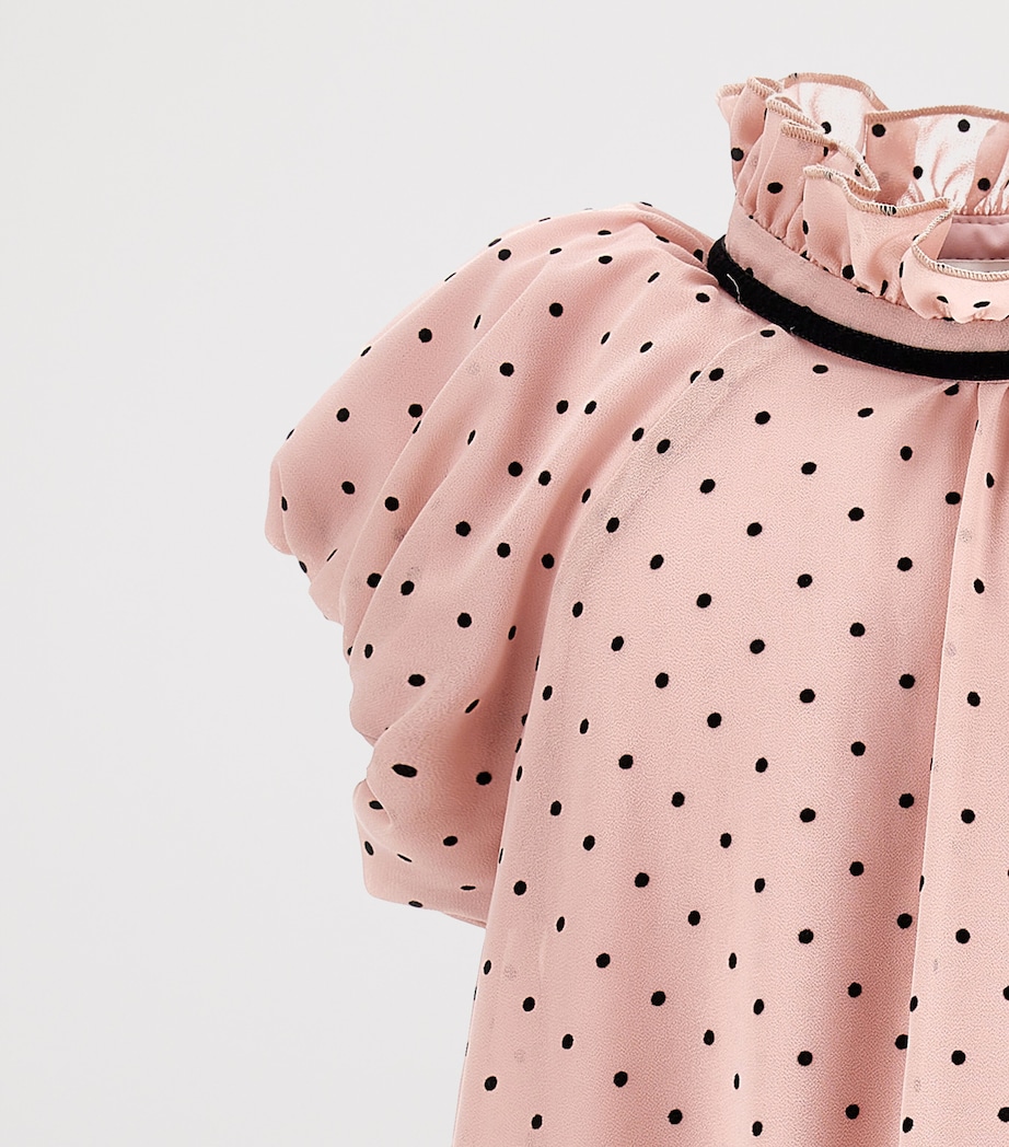 Polka-Dot Ruffled Dress (2-12 Years) ROSA ANTICO+NERO Image 4