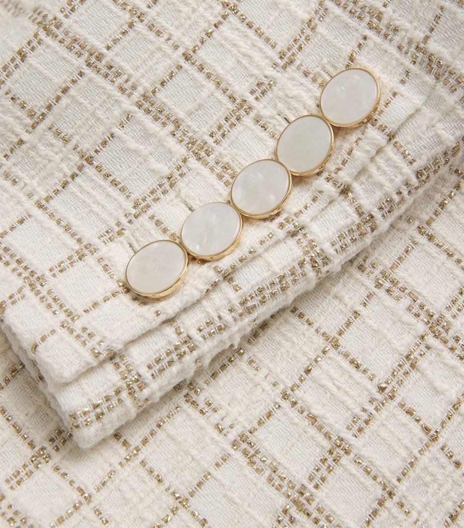 Metallic Tweed Andrea Jacket W0309 DOVE/GOLD LURX Image 5