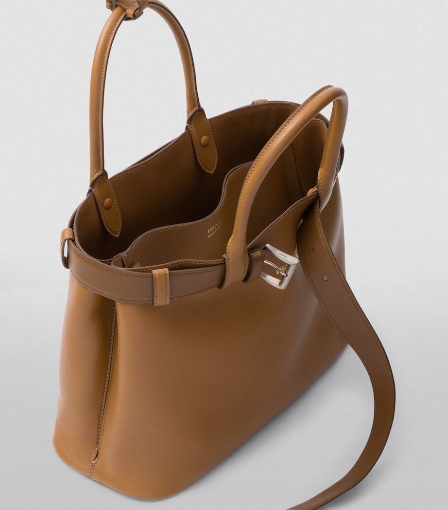 Large Leather Buckle Tote Bag F03BH Image 4