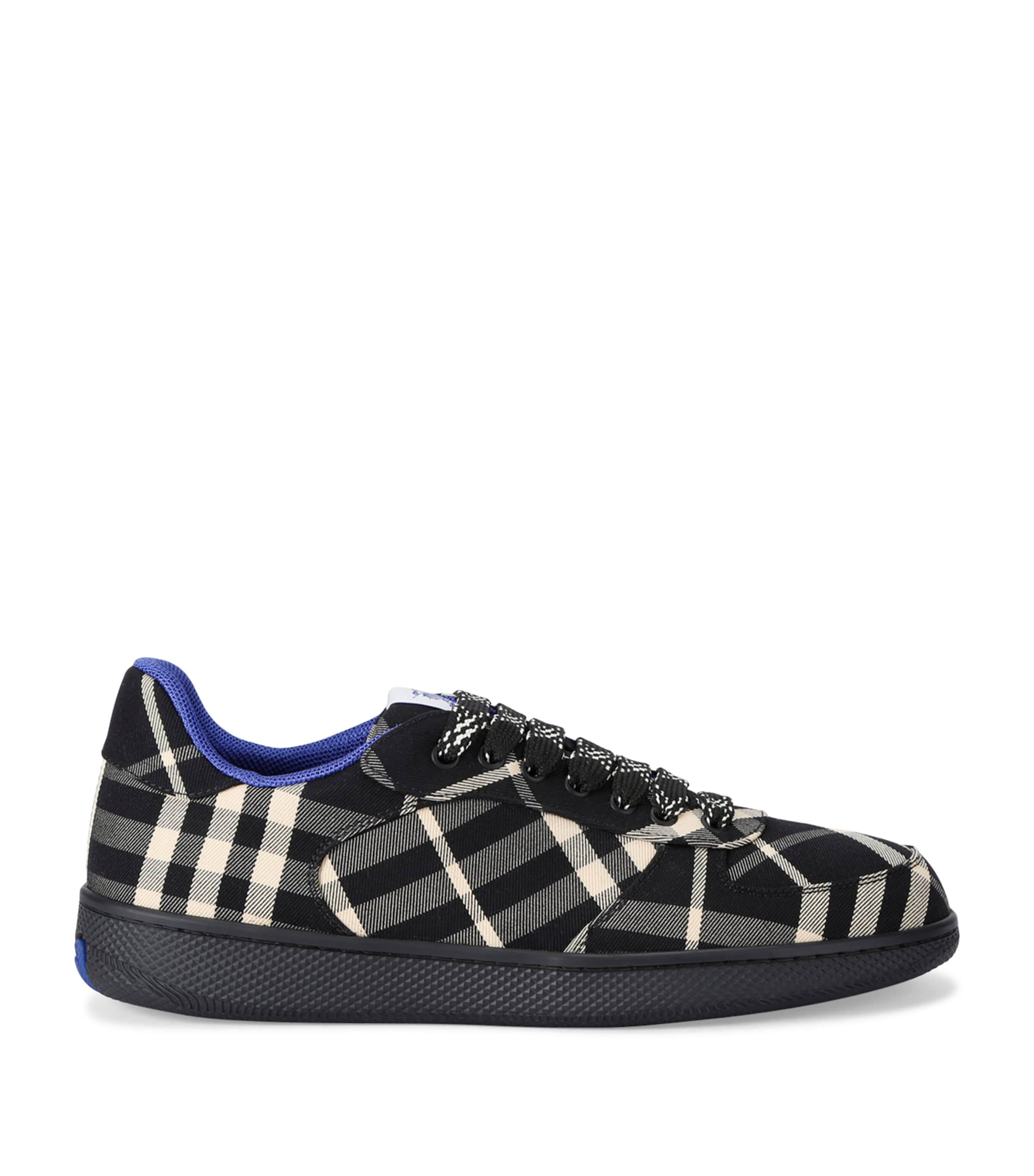 Shop Burberry Check Terrace Sneakers