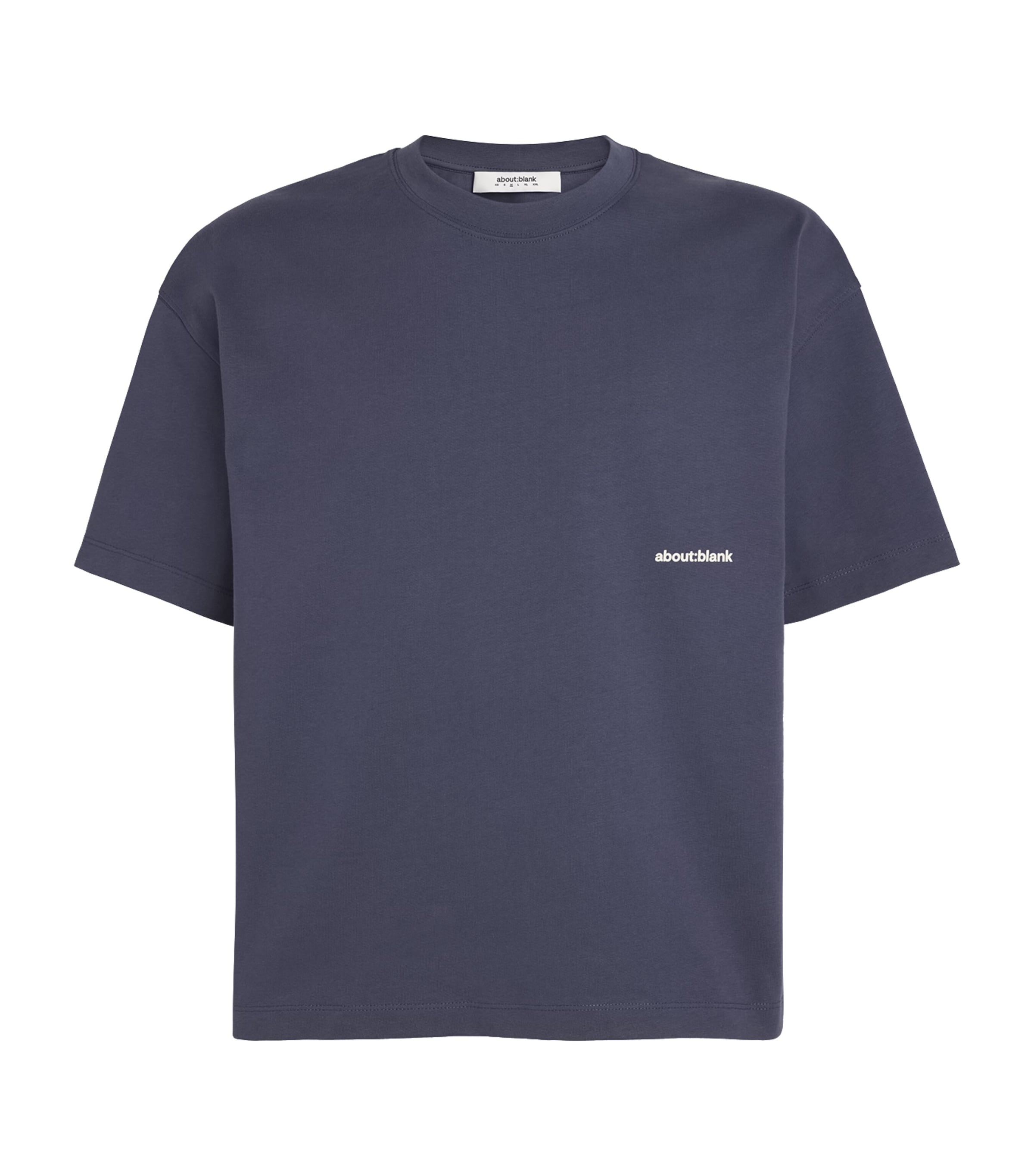 Cotton Back Logo T-Shirt SMOKE BLUE/ECRU Image 1