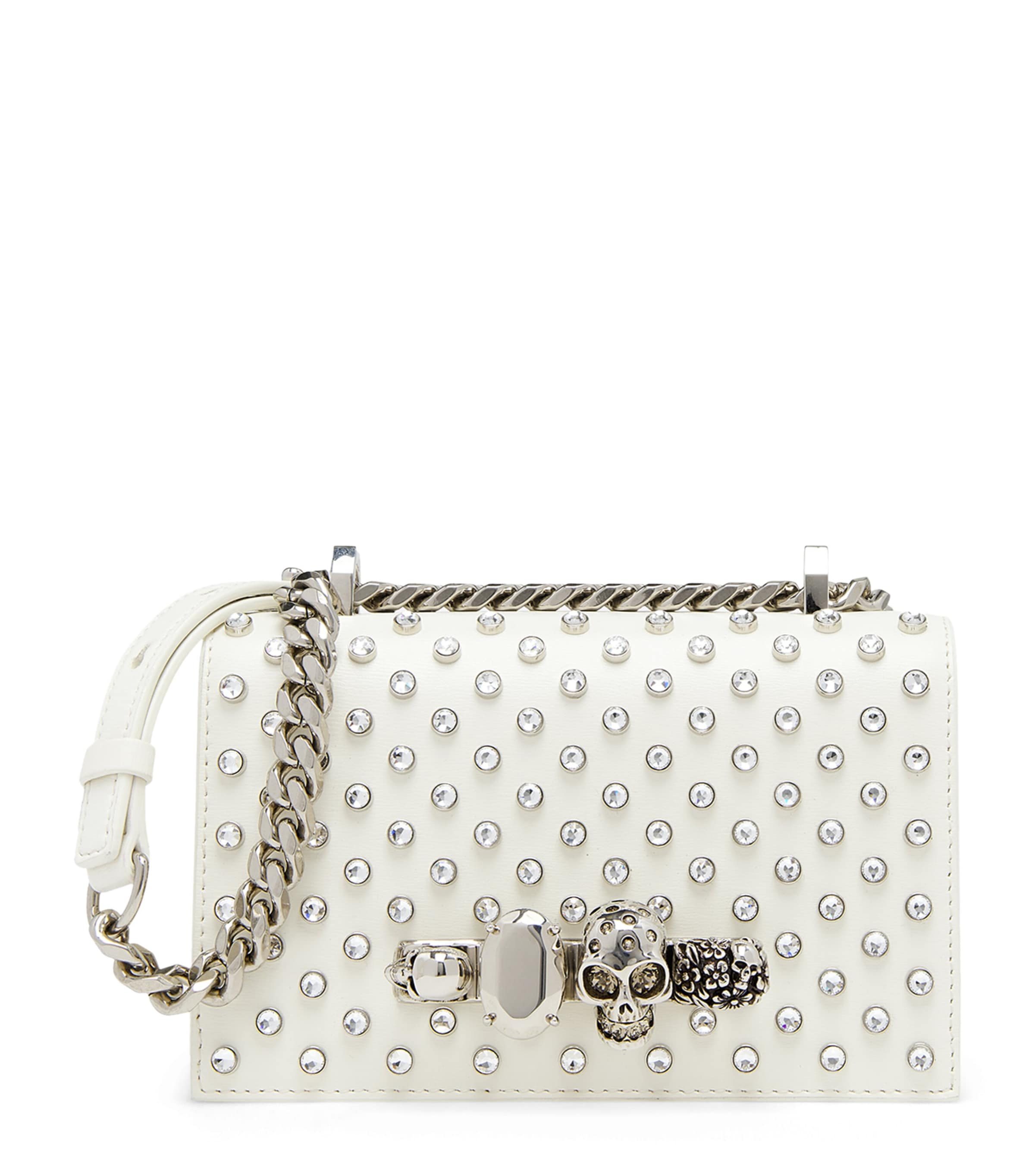 McQueen Mini Leather Jewelled Satchel | Men Bags | Cross Body Bags | Women Bags | Crossbody Bags | Shoulder Bags | Designers | McQueen | Satchels