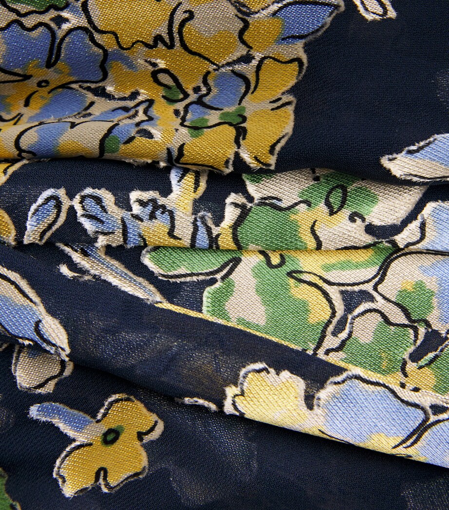 Anaya Mini Dress BOUQUET DEVORE NAVY Image 5