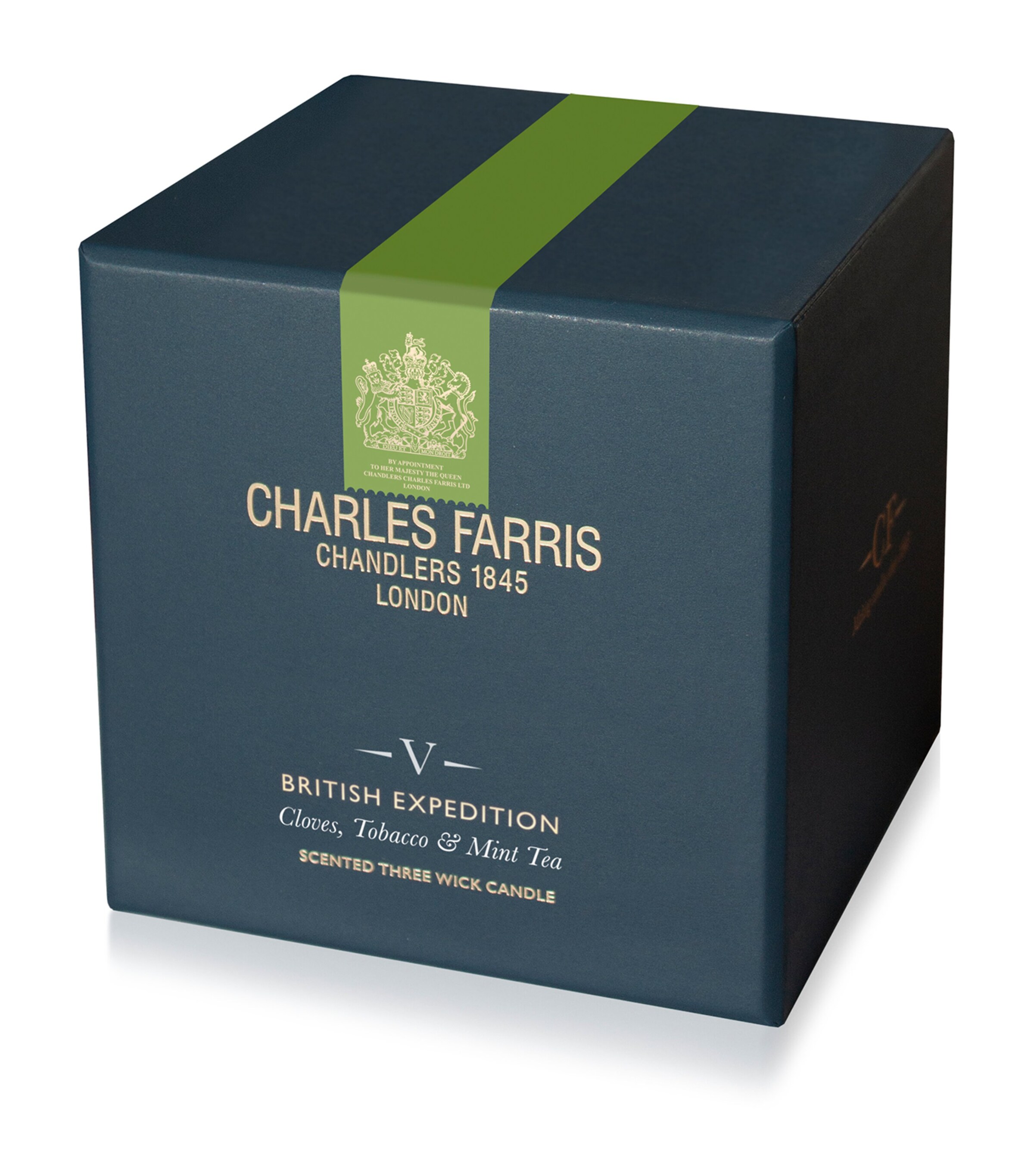 Charles Farris British Expedition Scented Candle (640g) Navy Image 3