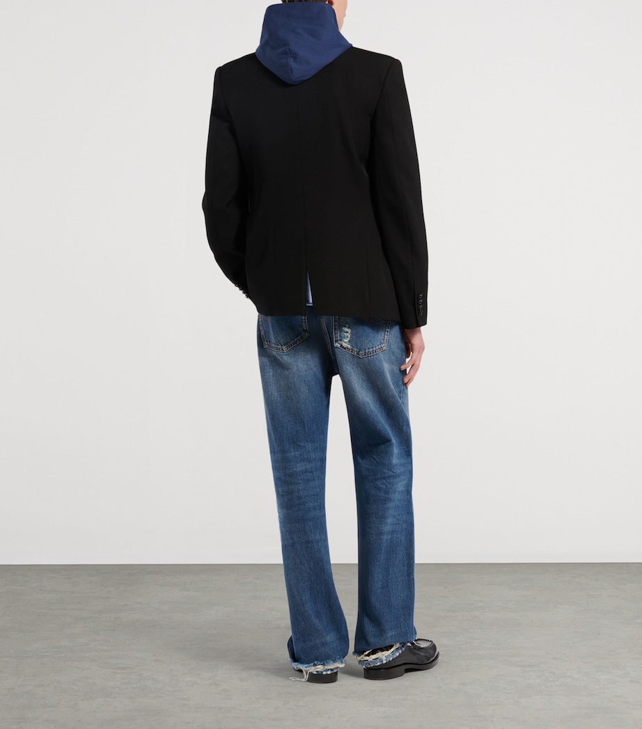 Balenciaga Mens Wool Double-Breasted Jacket Image 3