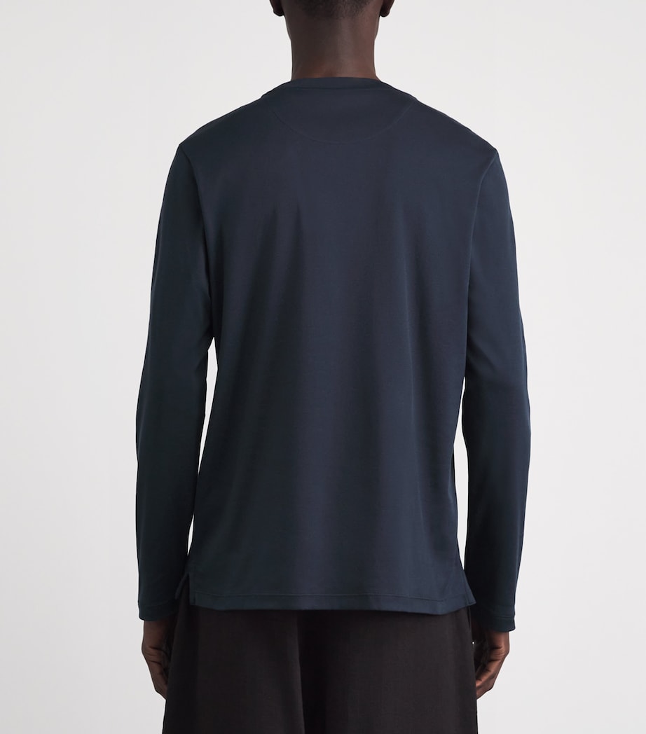 Brioni Mens Cotton Long-Sleeve T-Shirt Image 5